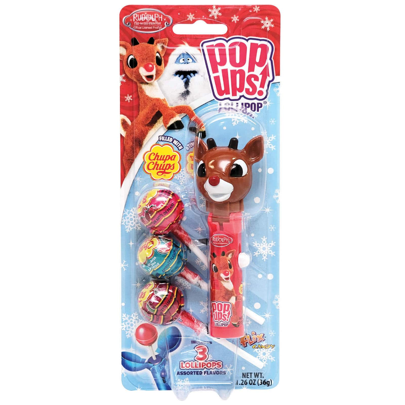 Assorted Pop Ups!&#x2122; Classic Christmas Character Lollipop, 1pc.