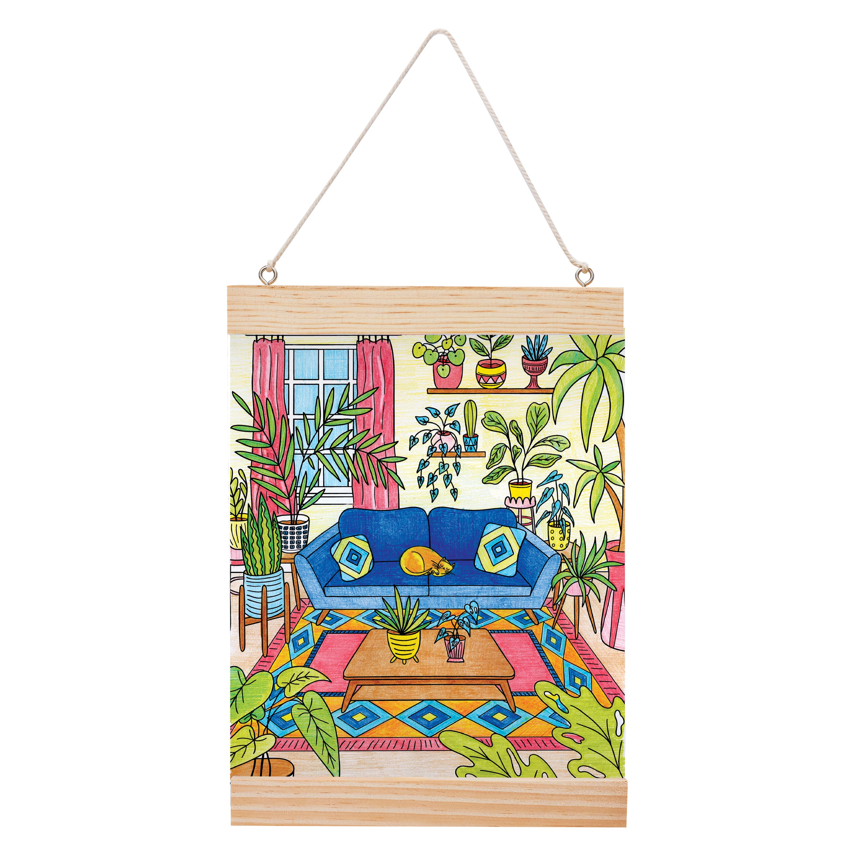 Faber-Castell&#xAE; Plant Room Color by Number Wall Art Kit