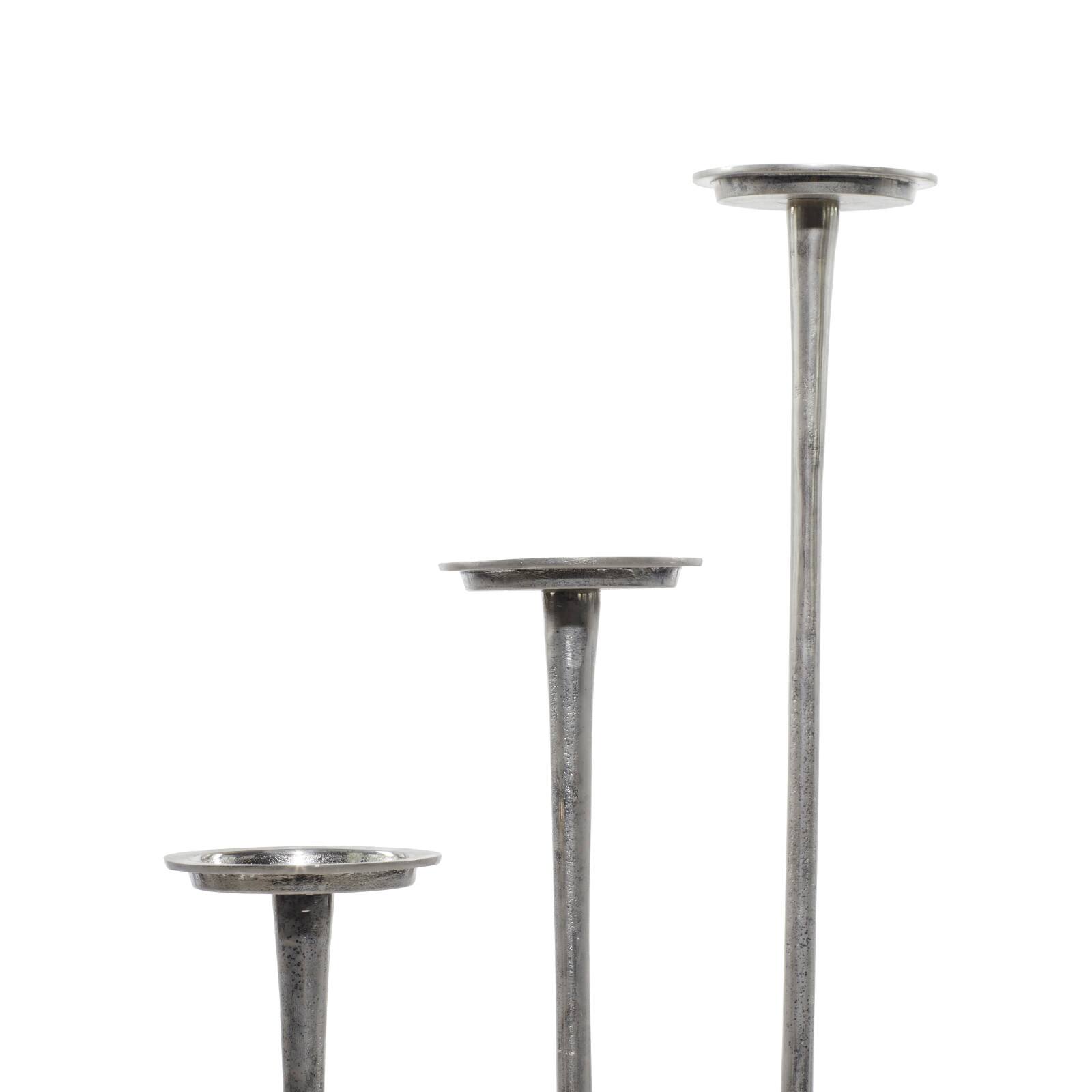 Aluminum Modern Candle Holder Set