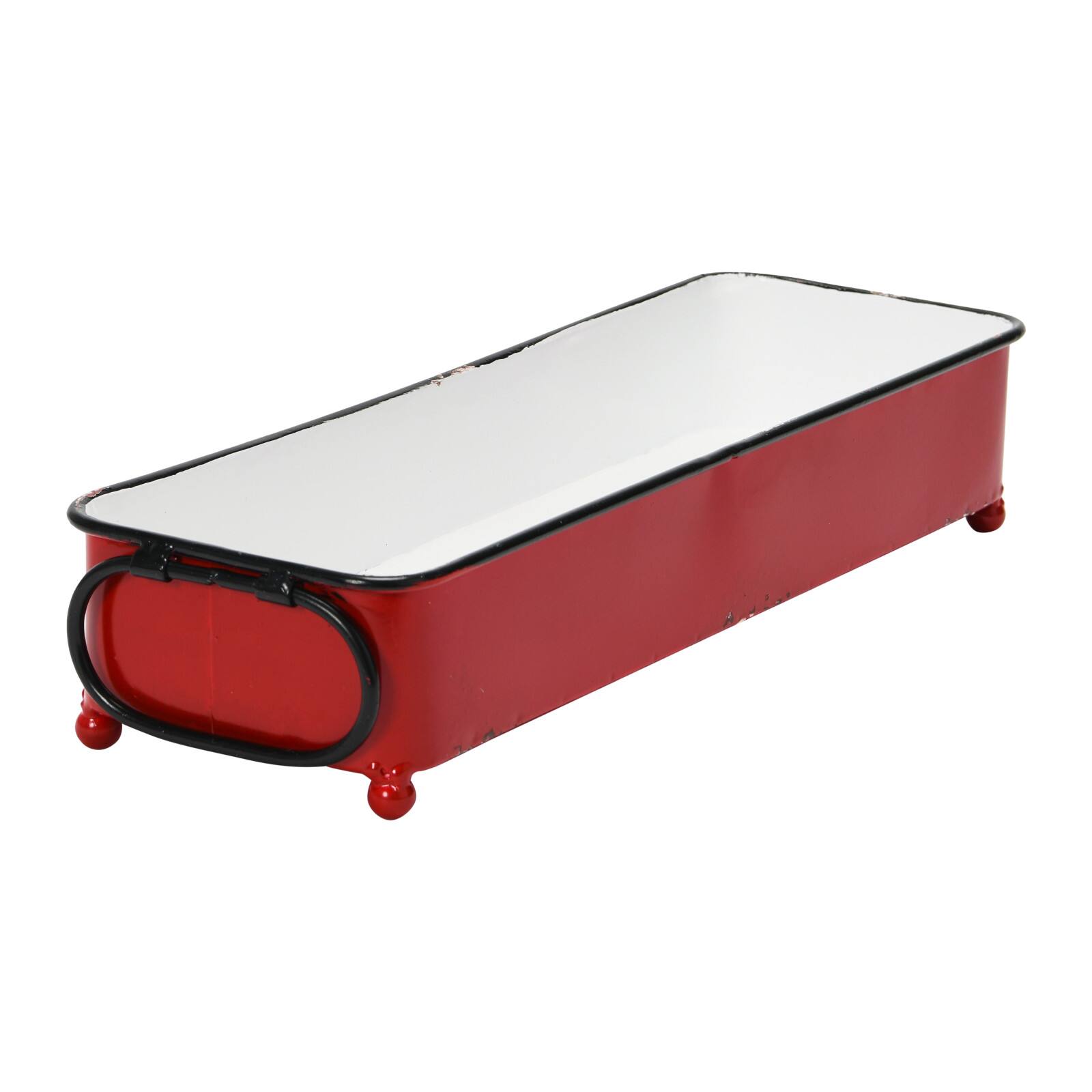 Hello Honey&#xAE; 16&#x22; Decorative Metal Tray with Handles