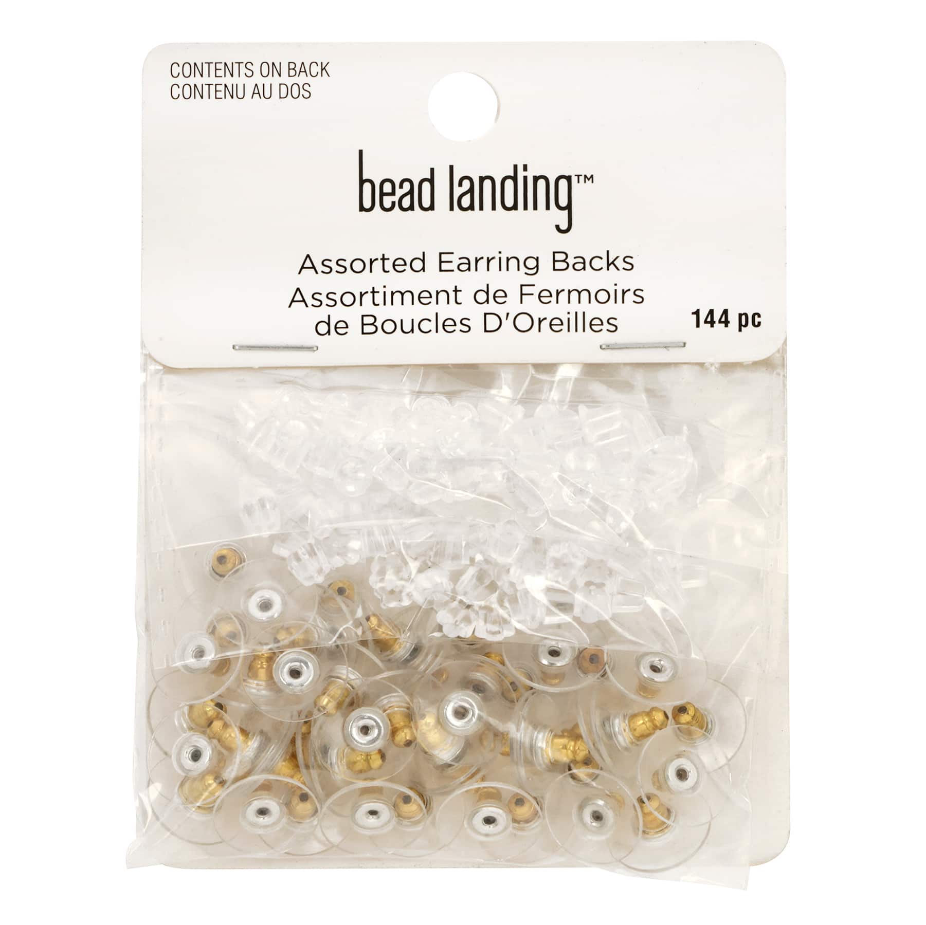 Bead Landing Premium Metals Earring Backs - 144 ct