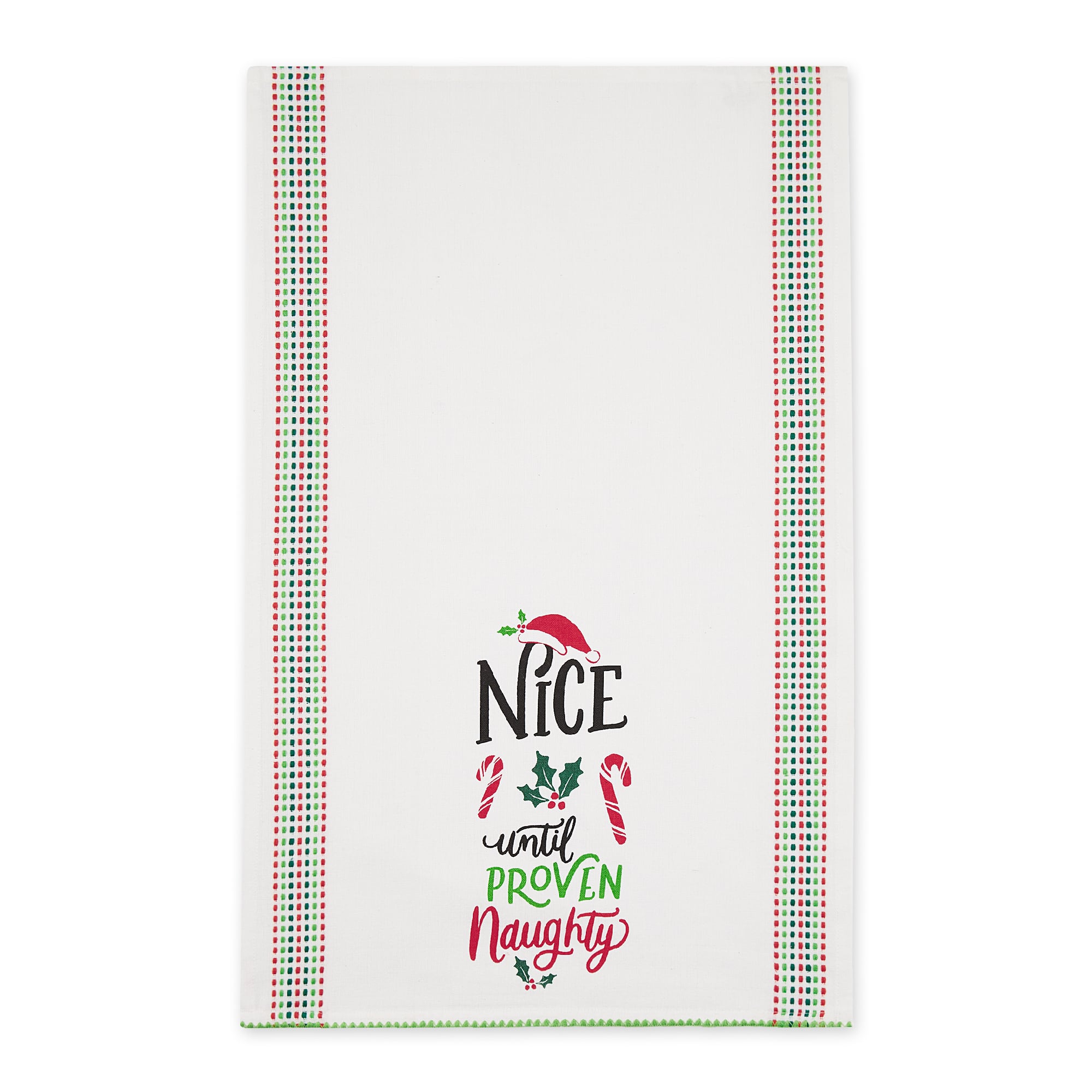DII® Naughty Nice Printed Dishtowel Set