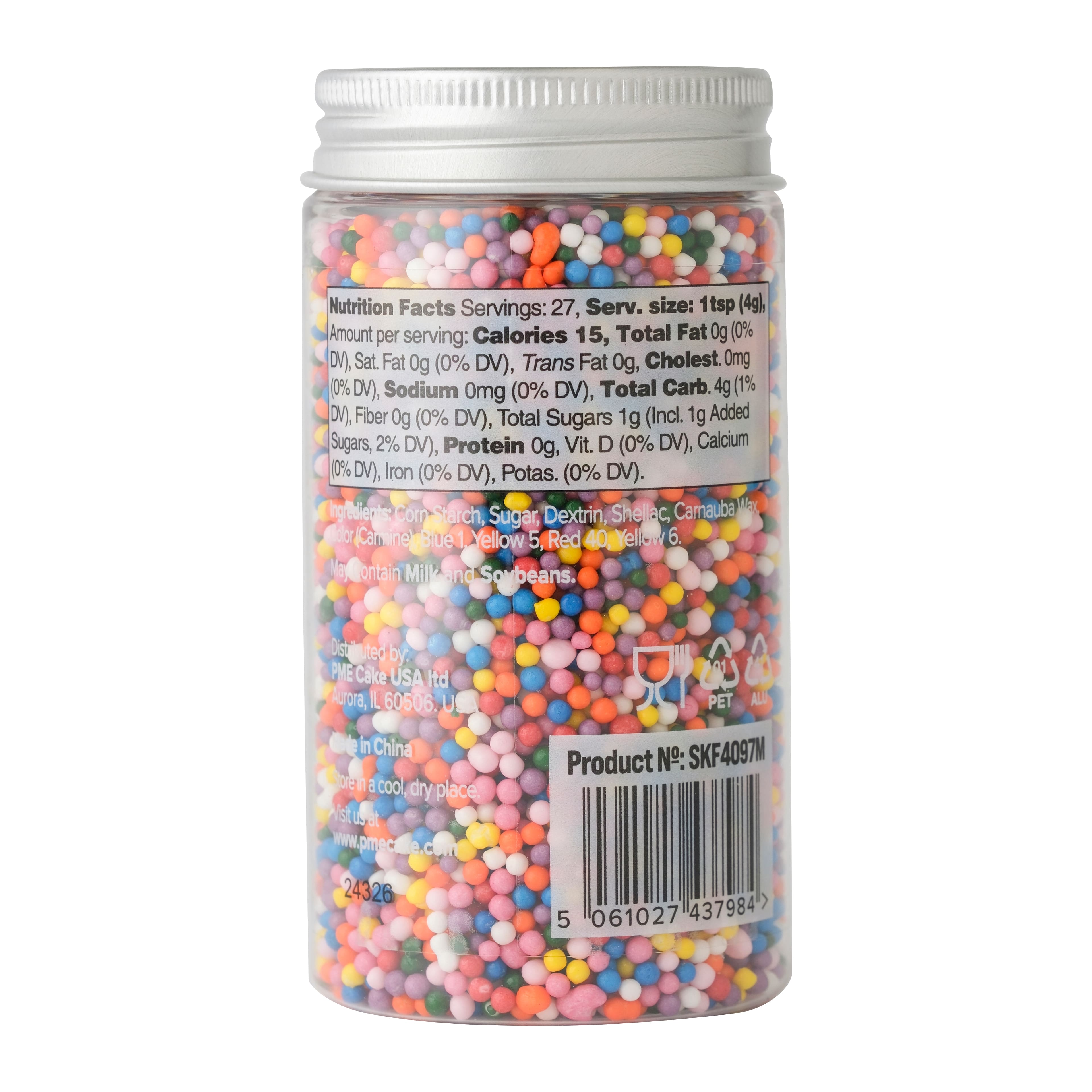 PME Cake Sweet Street&#xAE; 3.8oz. Nonpareils Sprinkles