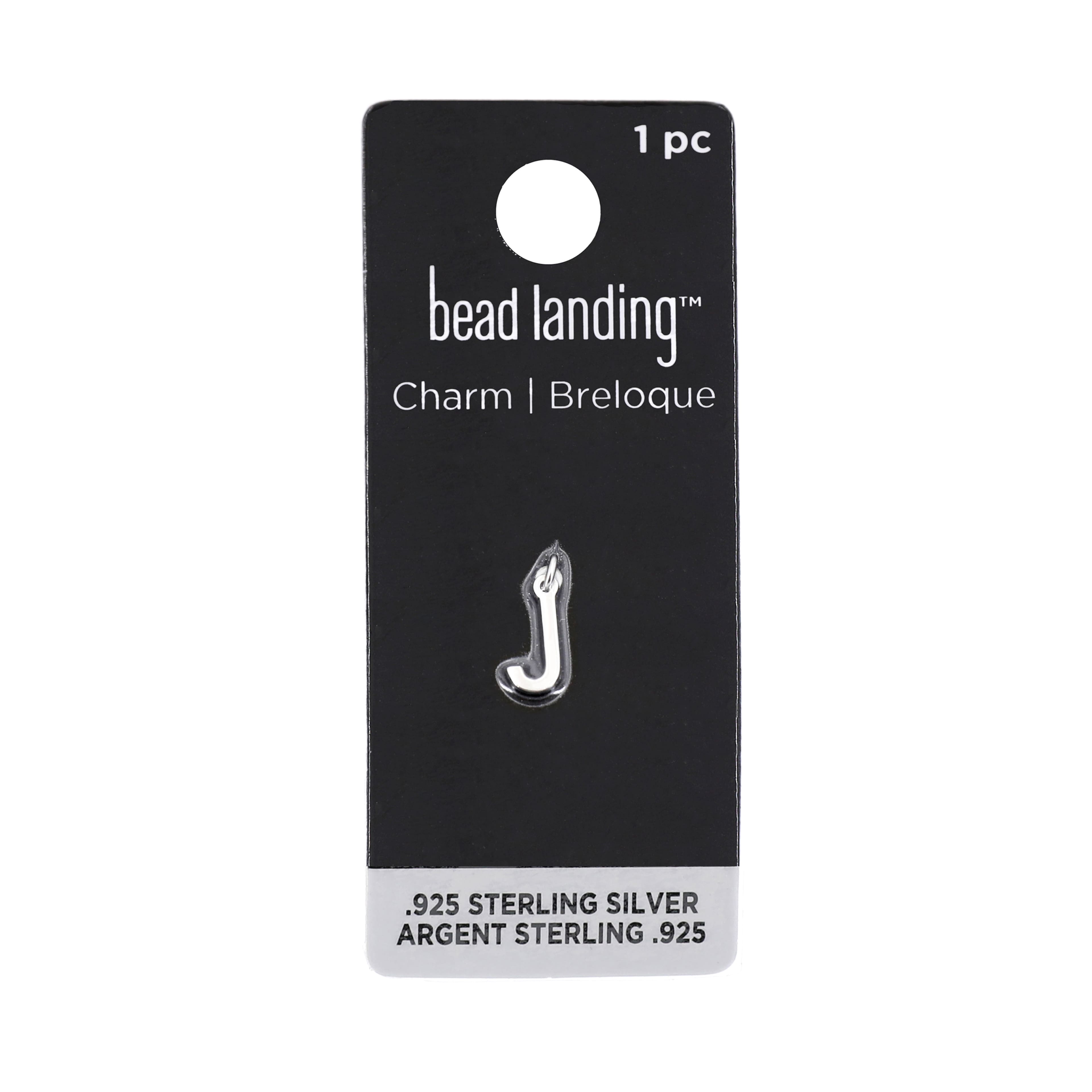 12 Pack: Sterling Silver Alphabet Charm by Bead Landing™