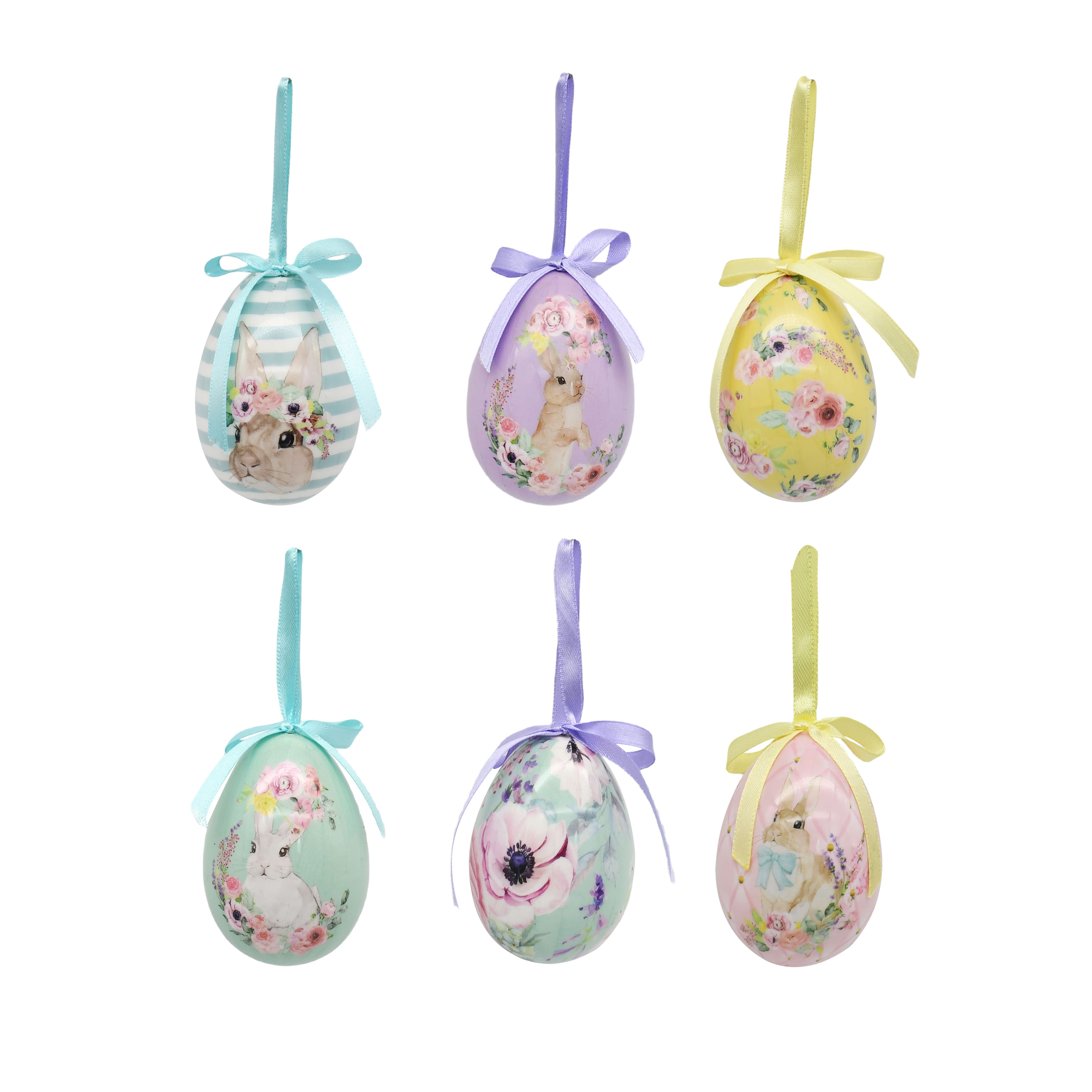 Assorted 2.75&#x22; Easter Bunny/Floral Egg Ornament, 1pc. by Ashland&#xAE;