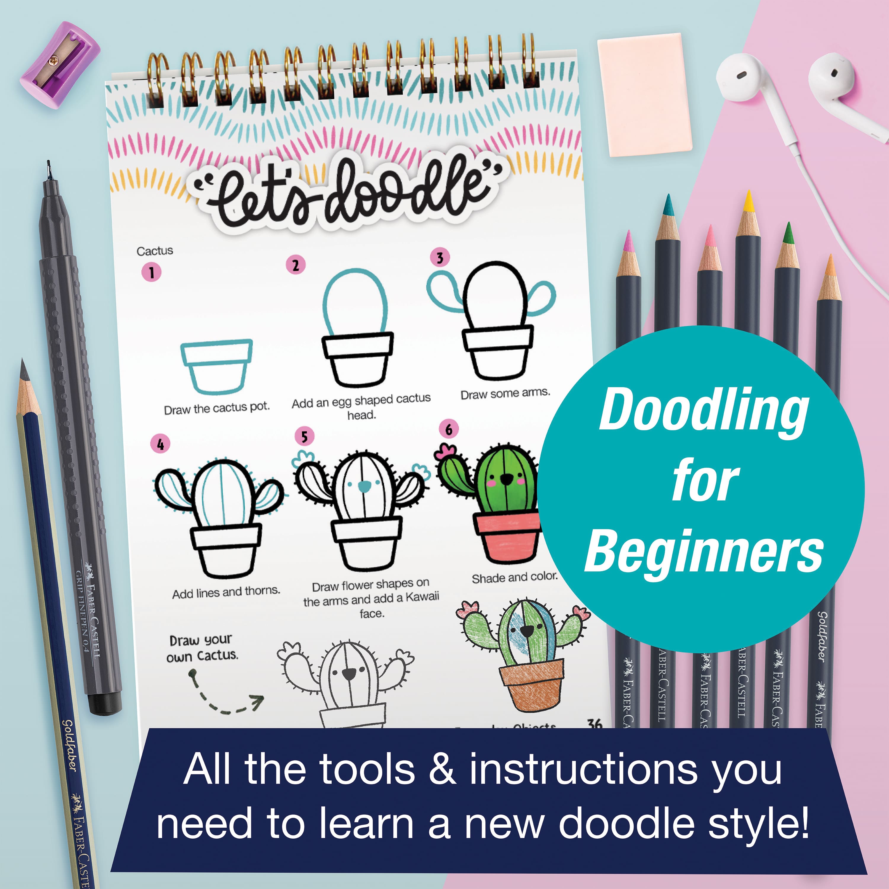 Faber-Castell® Kawaii World Learn to Draw Kit