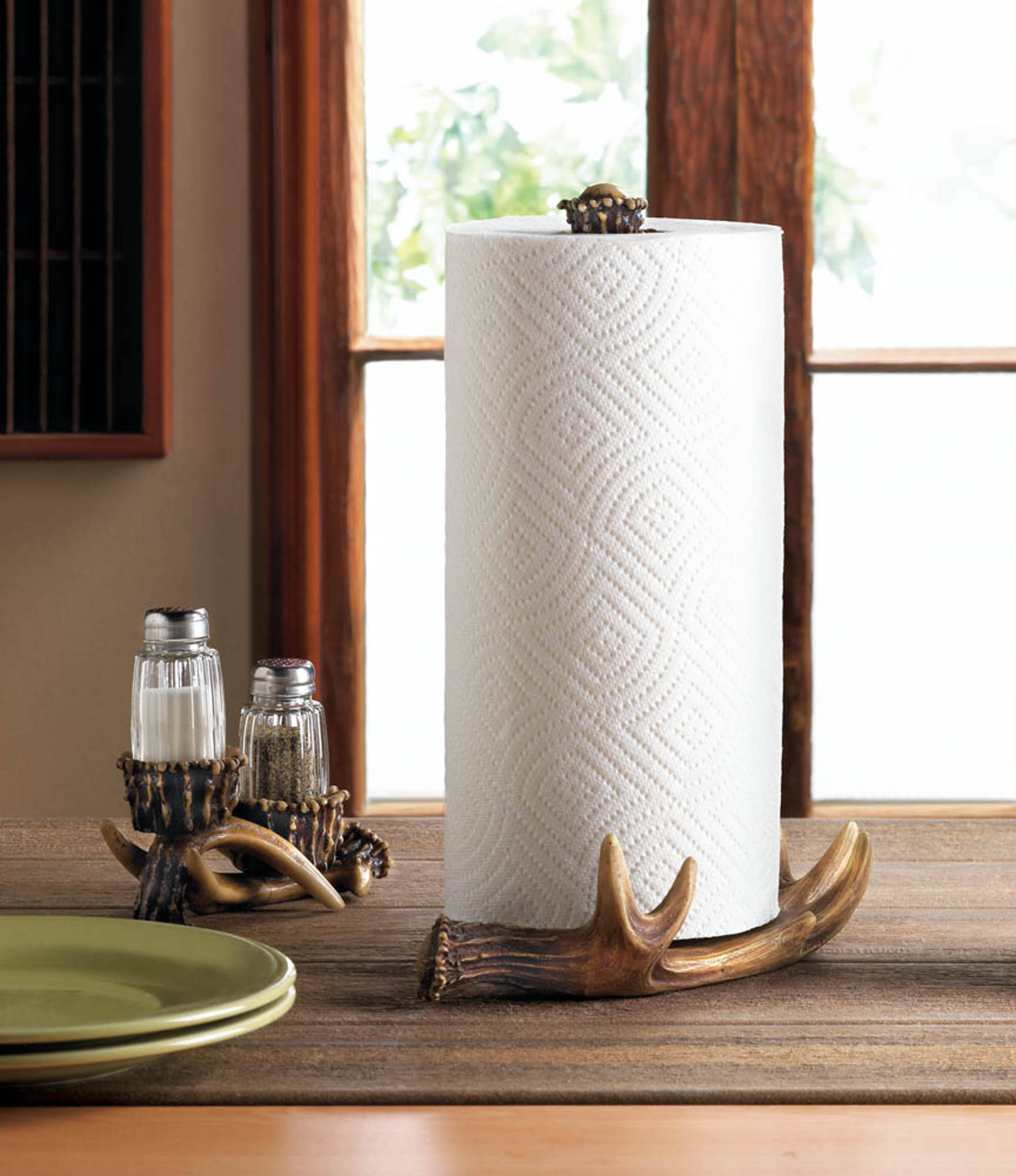 13&#x22; Moose Antler Paper Towel Holder