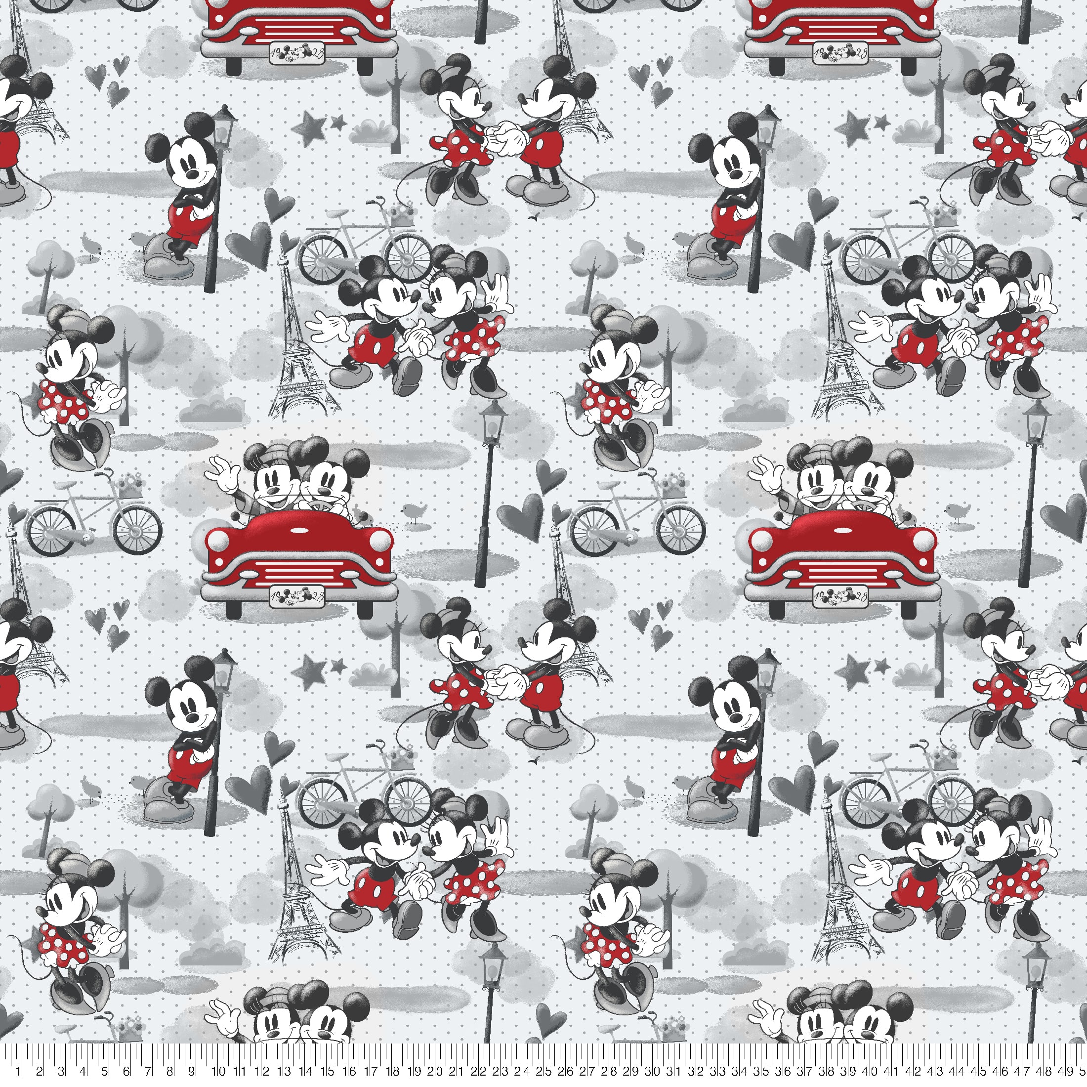 Springs Creative Disney® Mickey & Minnie in Paris Fleece