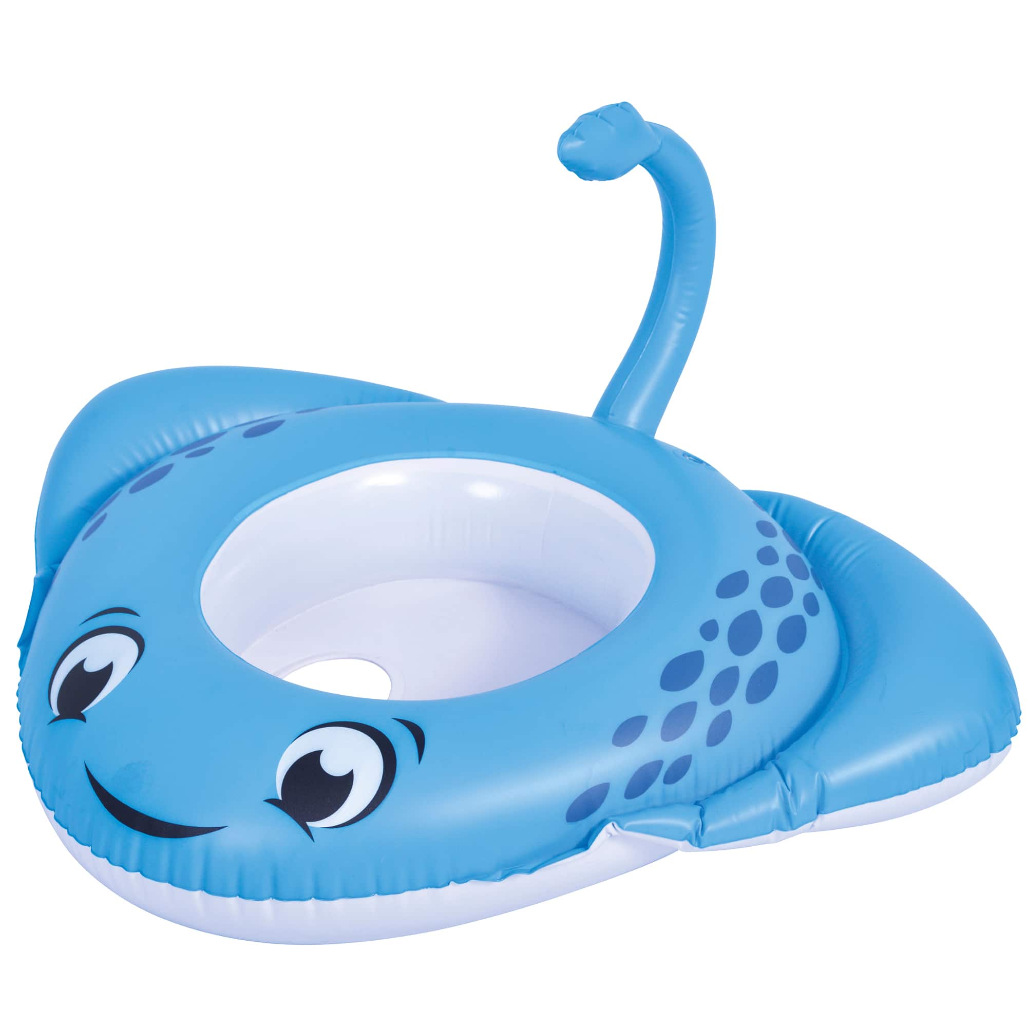 Pool Central&#xAE; 33&#x22; Blue Inflatable Sting Ray Fish Baby Pool Float