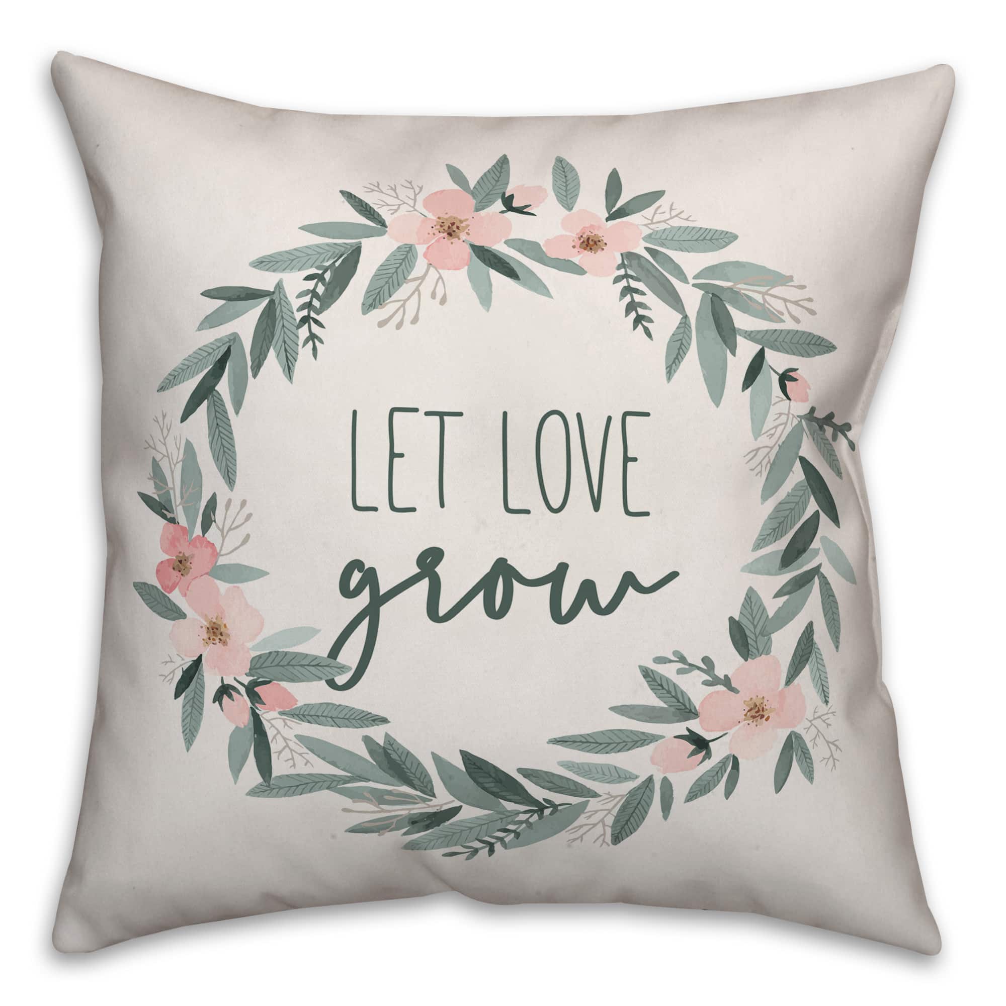 Purchase the Let Love Grow Throw Pillow at Michaels