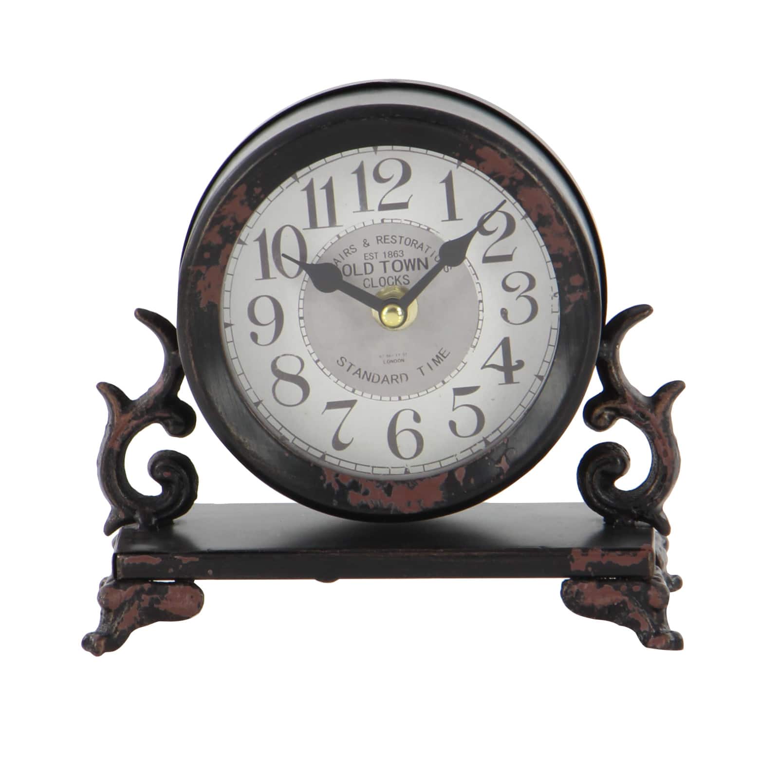 7&#x22; Metal Vintage Clock Set