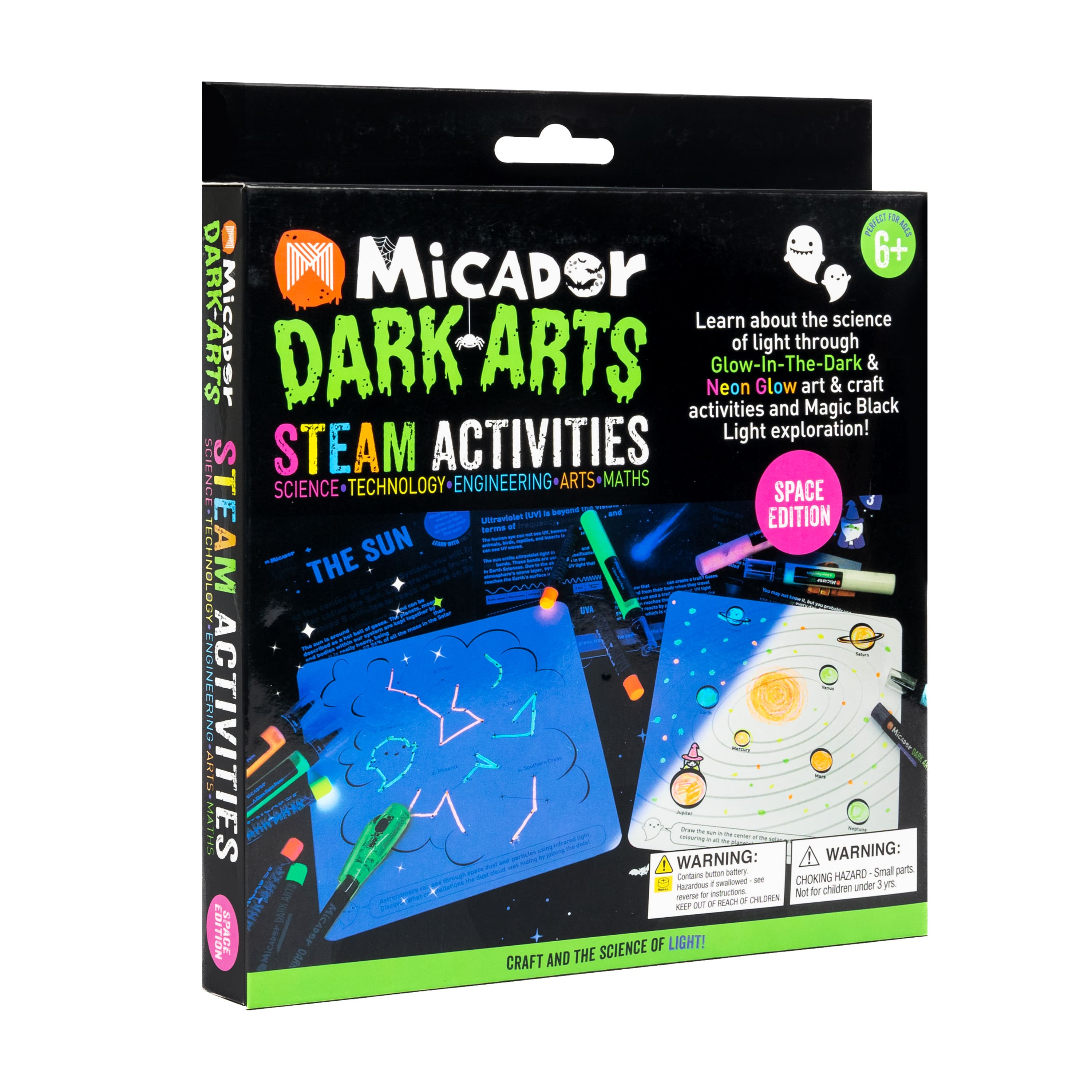 Micador&#xAE; Dark Arts Glow S.T.E.A.M. Space Activity Set