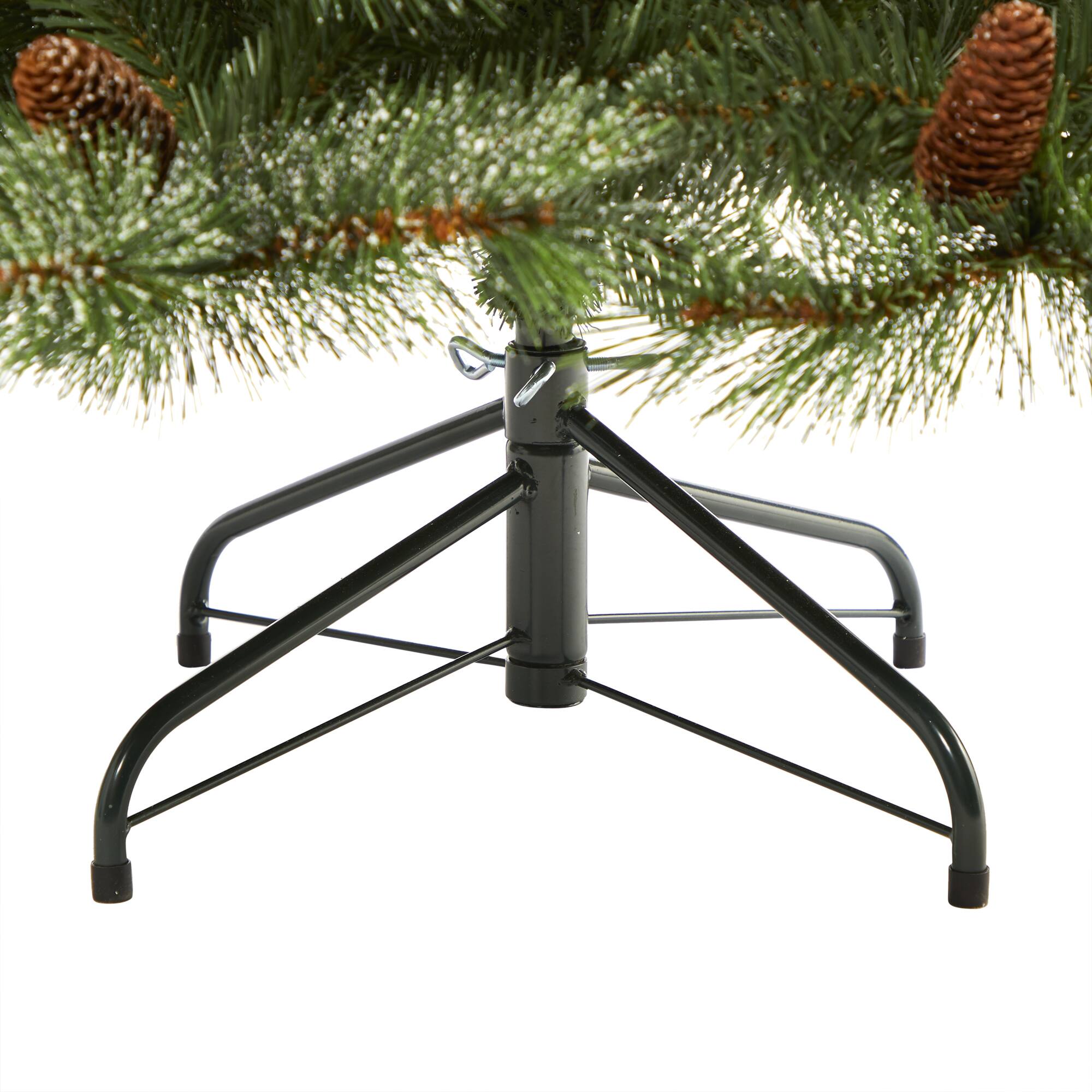 6ft. Unlit Snowed French Alps Mountain Pine Artificial Christmas Tree