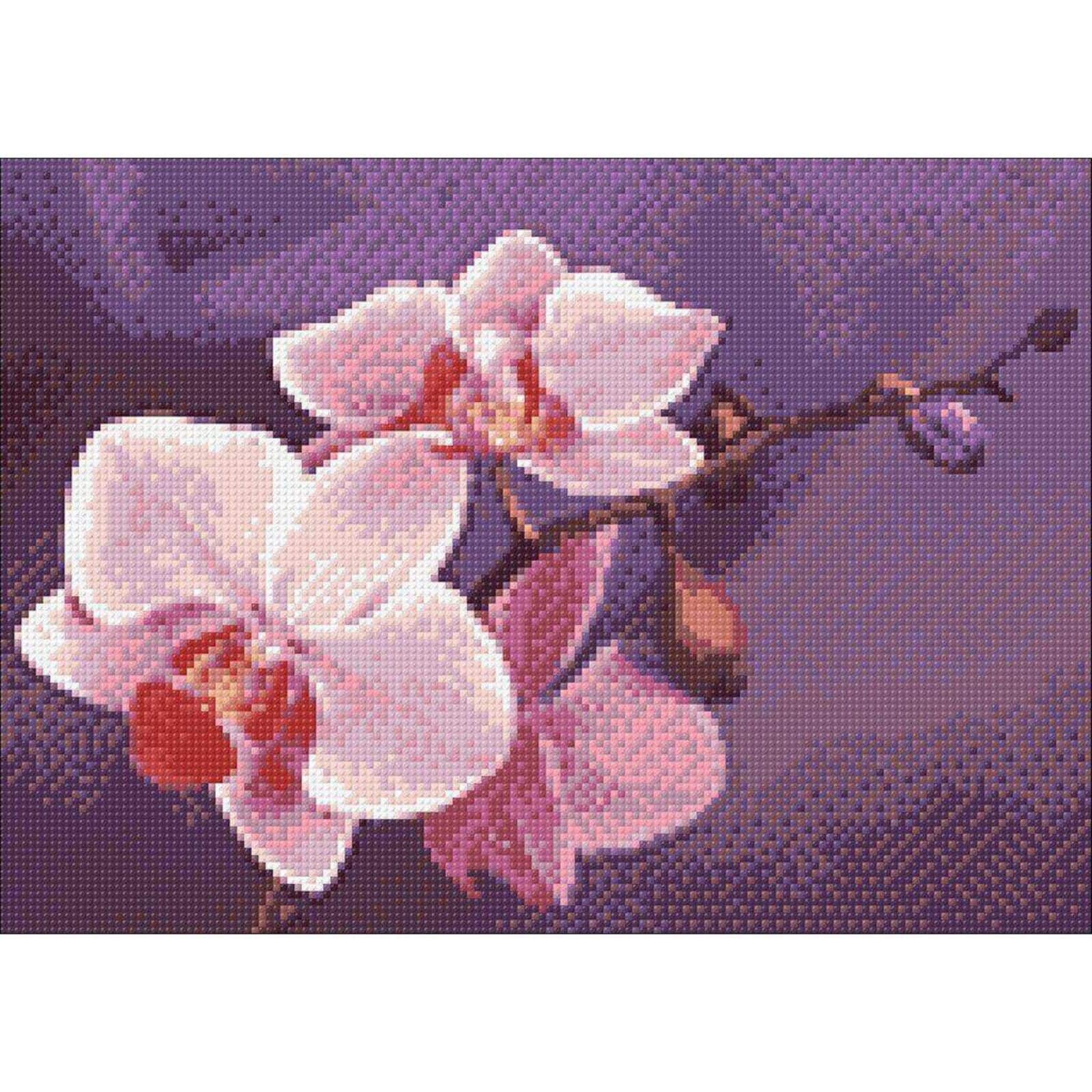 Wizardi Branch of Orchids Diamond Painting Kit