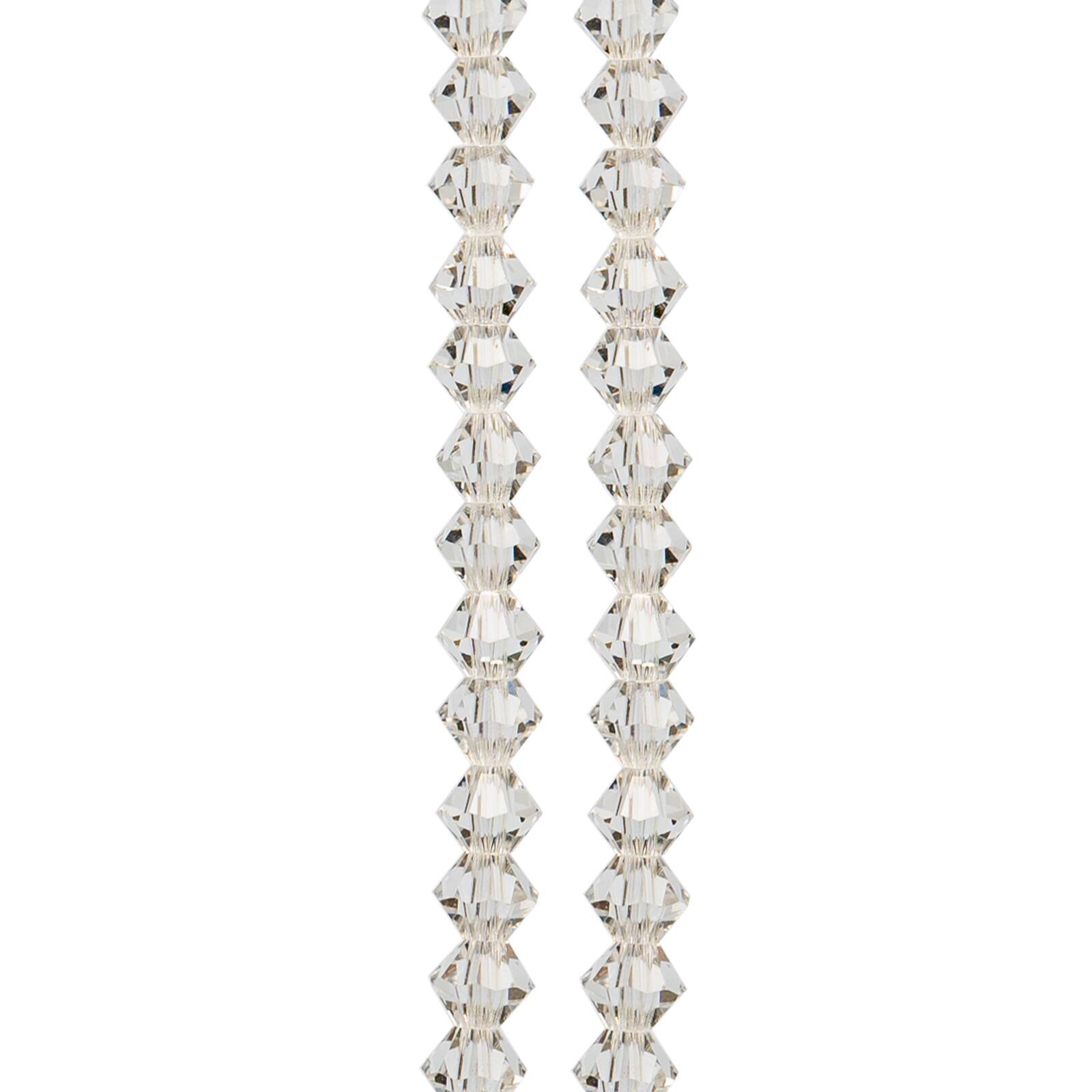 Preciosa Glass Crystal Bicone Beads, 4mm by Bead Landing™