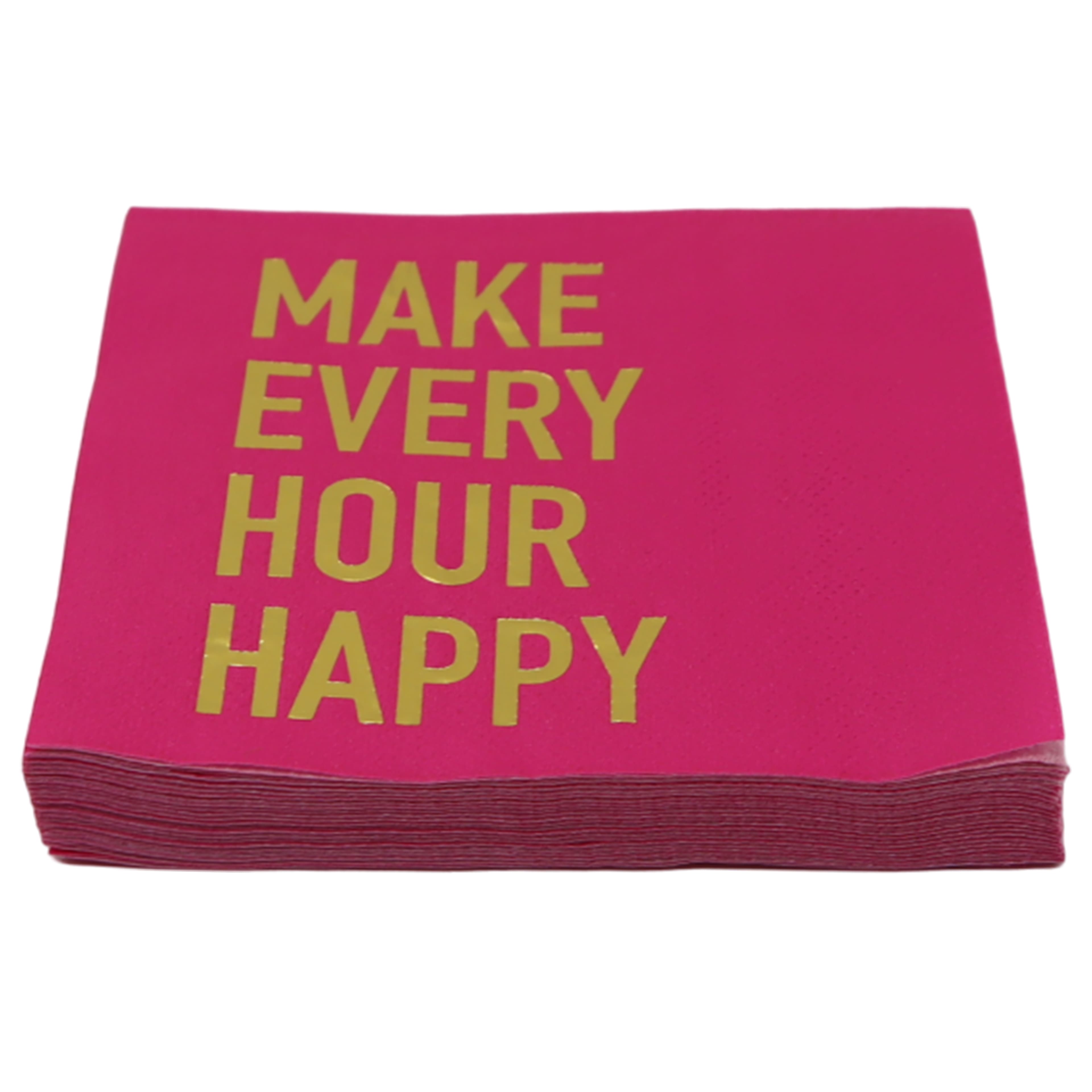 Make Every Hour Happy Beverage Napkins, 20ct. by Ashland&#xAE;