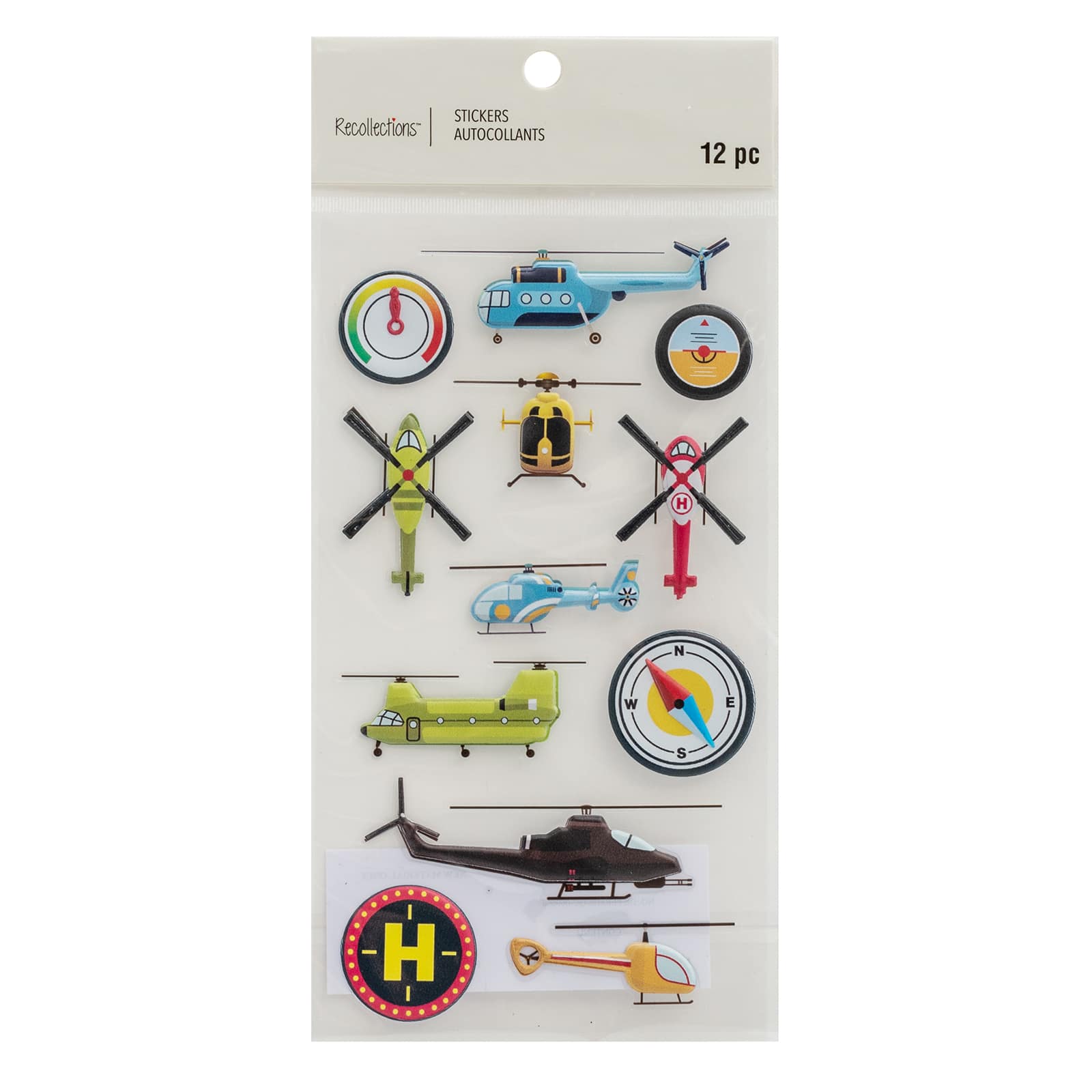 Helicopter Dimensional Stickers by Recollections&#x2122;