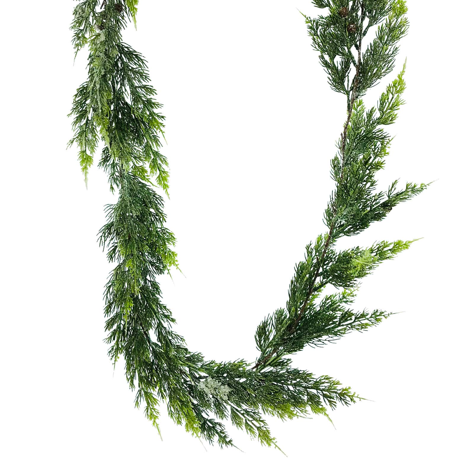 6ft. Green &#x26; Brown Shimmery Juniper Garland by Ashland&#xAE;