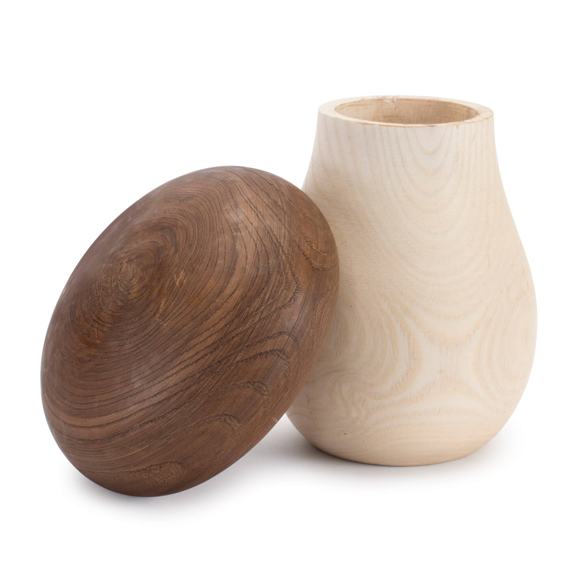 Wood Mushroom Box D&#xE9;cor Set
