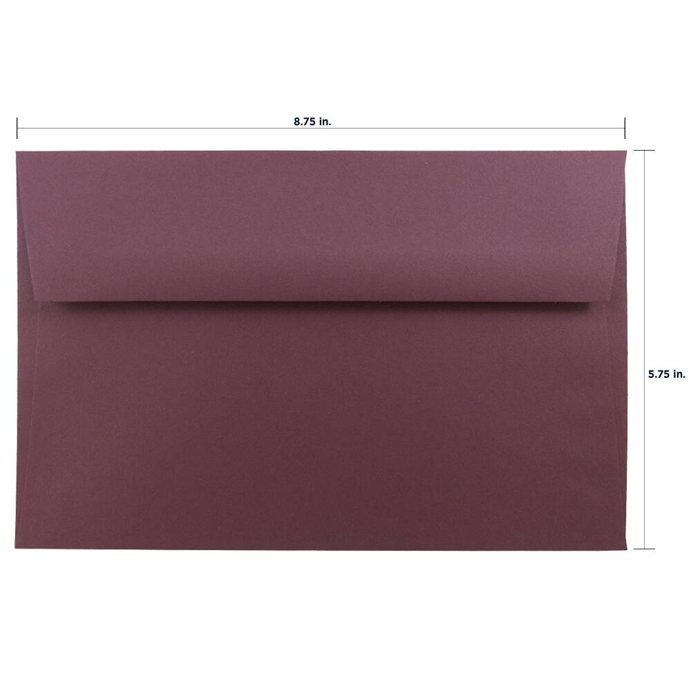 JAM Paper 6&#x22; x 9&#x22; Assorted Colors Premium Invitation Envelopes, 125ct.