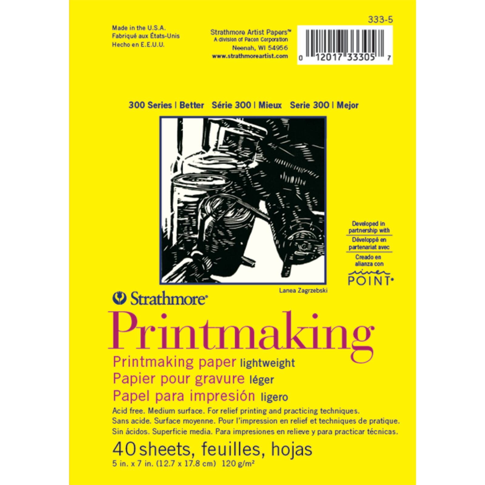 Strathmore® 300 Series Printmaking Lightweight Paper Pad