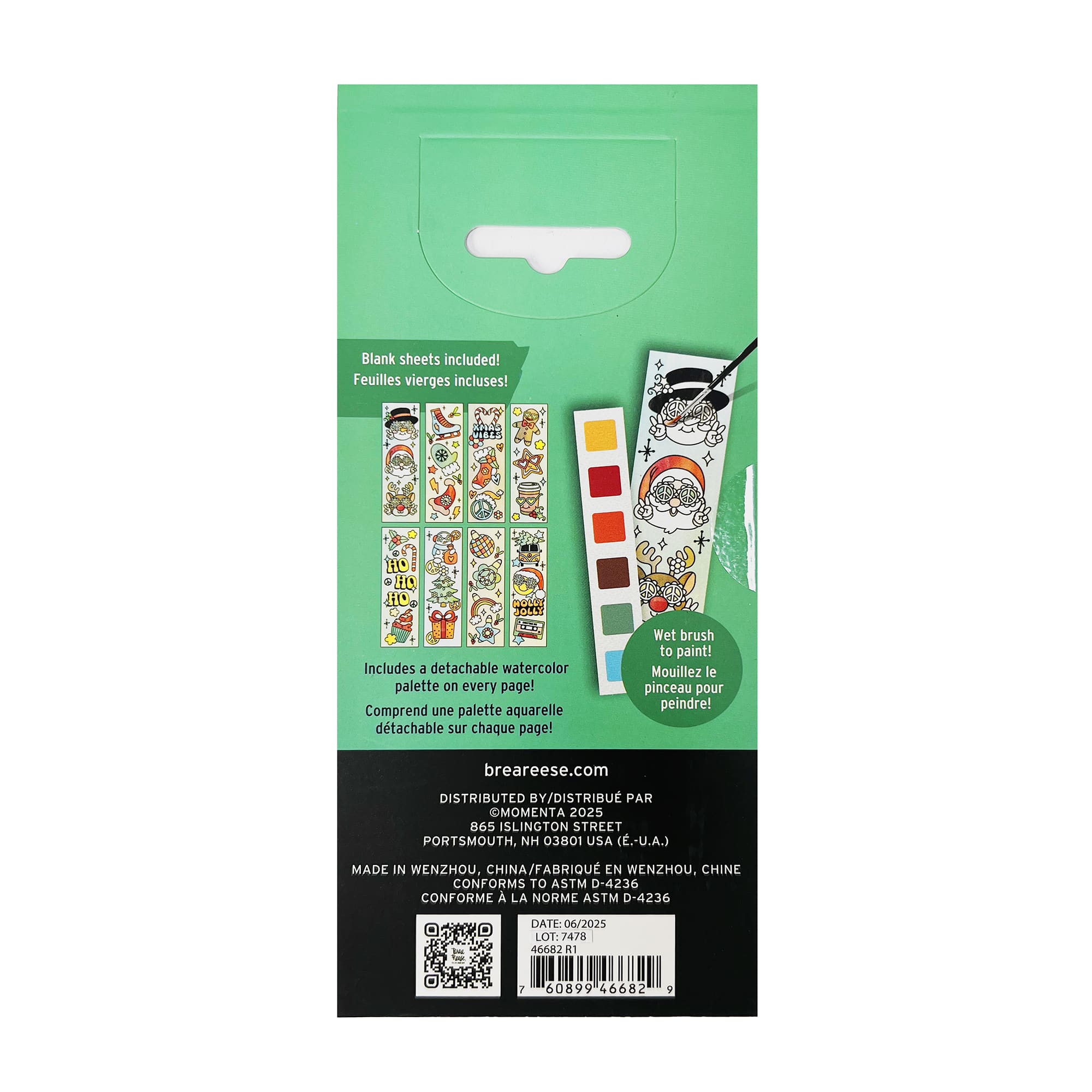 VIVID by Brea Reese&#xAE; Frosty Holiday Bookmark Watercolor Pad Kit