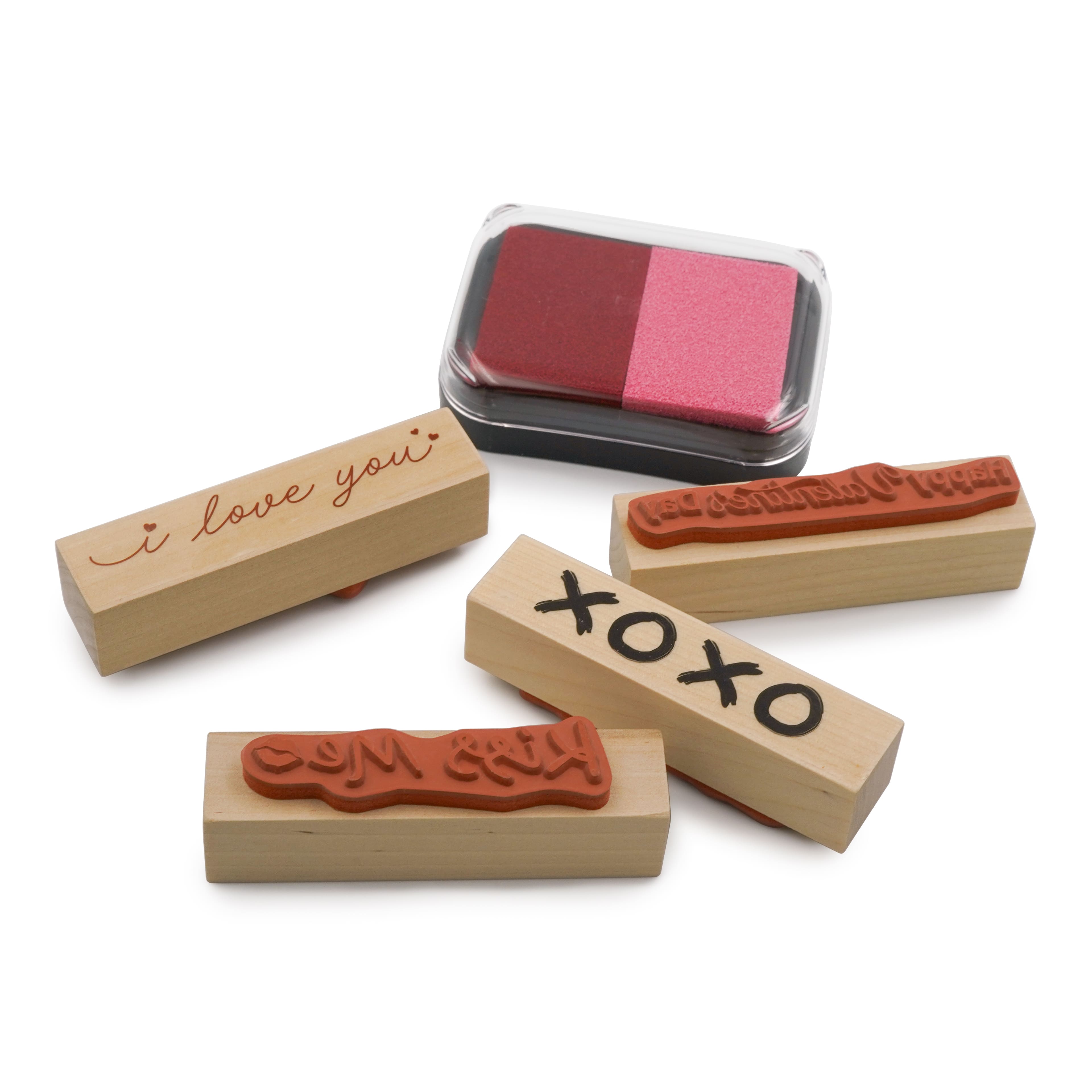 Valentine&#x27;s Day XOXO Archival Pigment Ink Pad &#x26; Stamp Set by Recollections&#x2122;