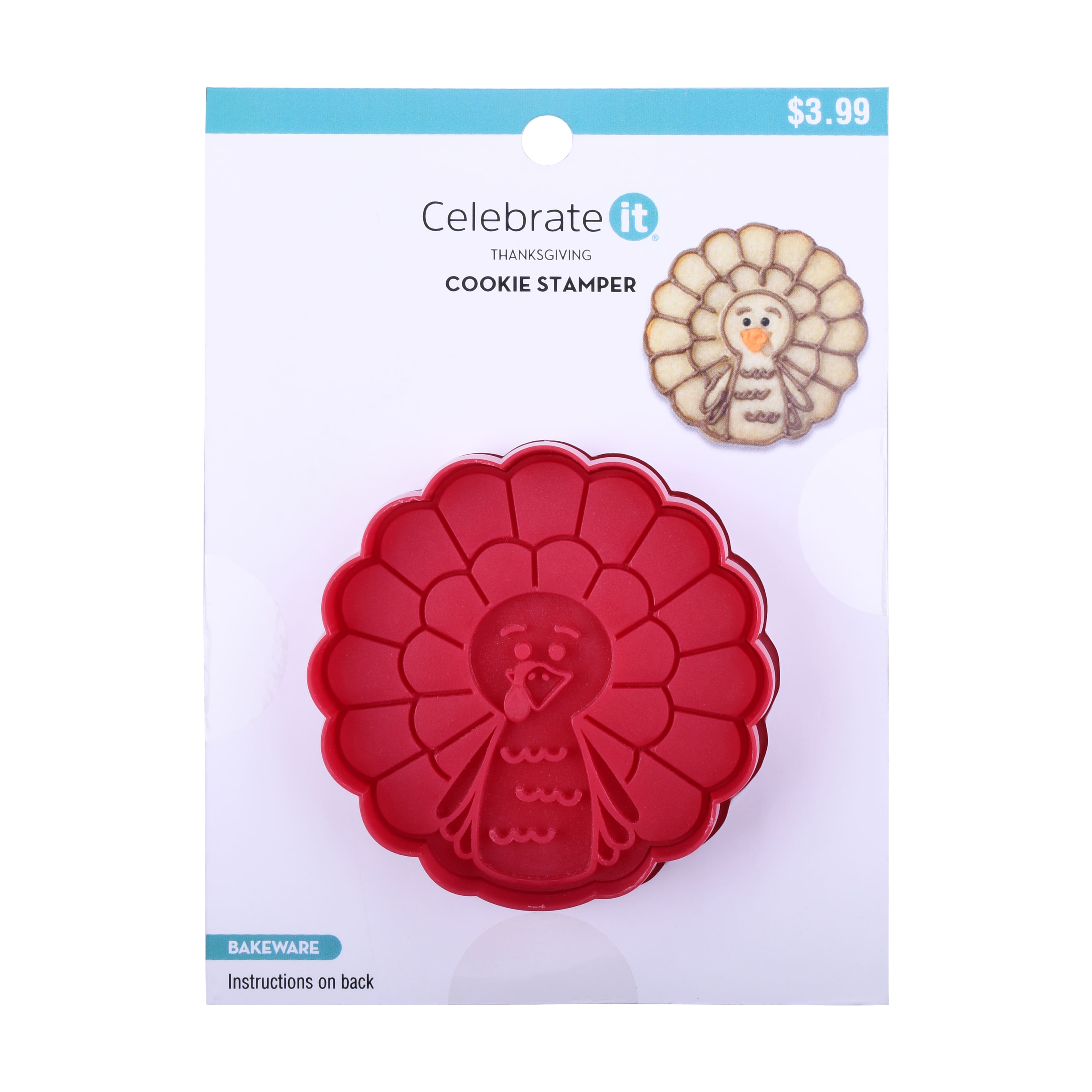 Turkey Thanksgiving Cookie Stamper by Celebrate It&#xAE;