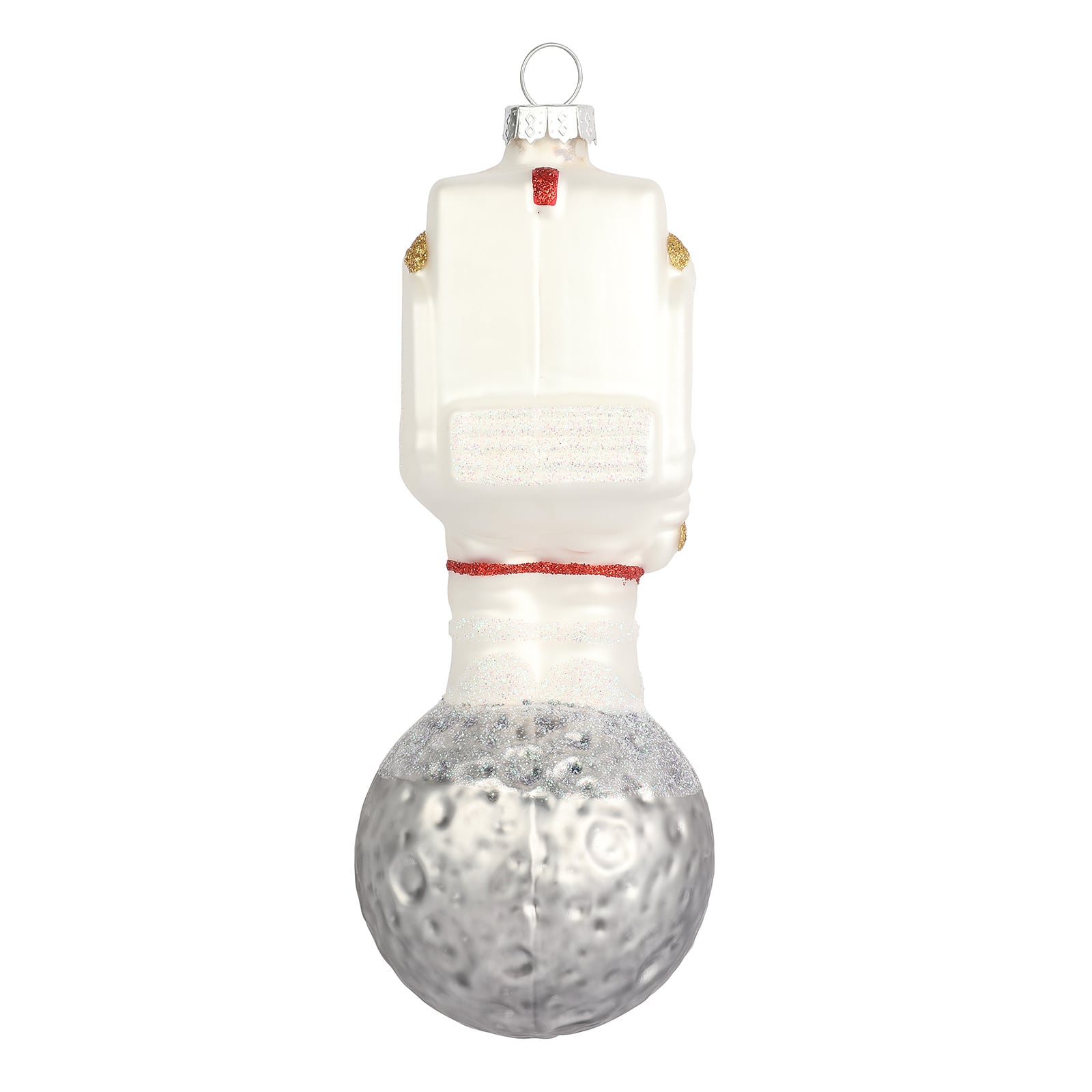 6.5&#x22; Astronaut on the Moon Glass Ornament by Ashland&#xAE;