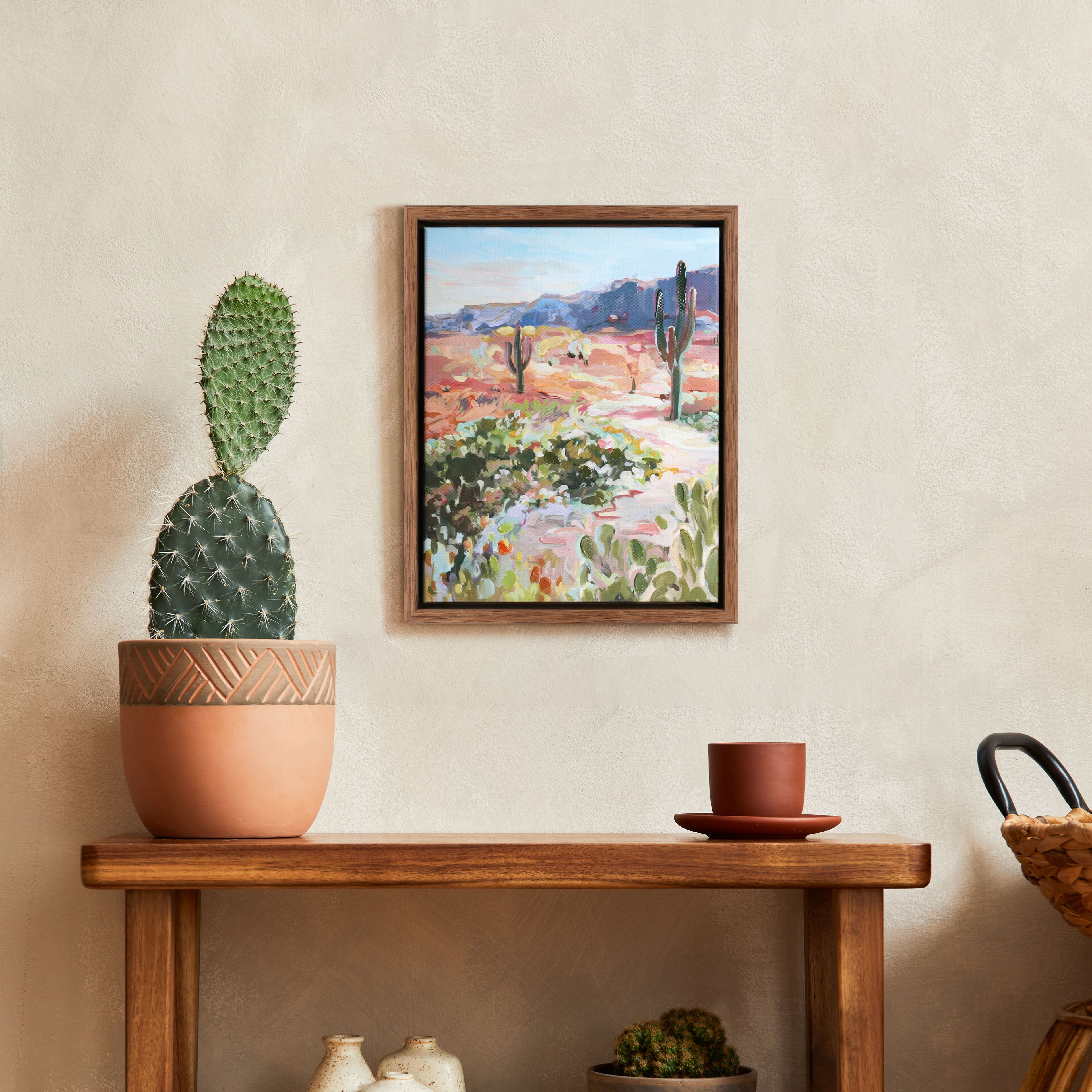 10&#x22; Cactus Field Canvas Wall Art by Ashland&#xAE;