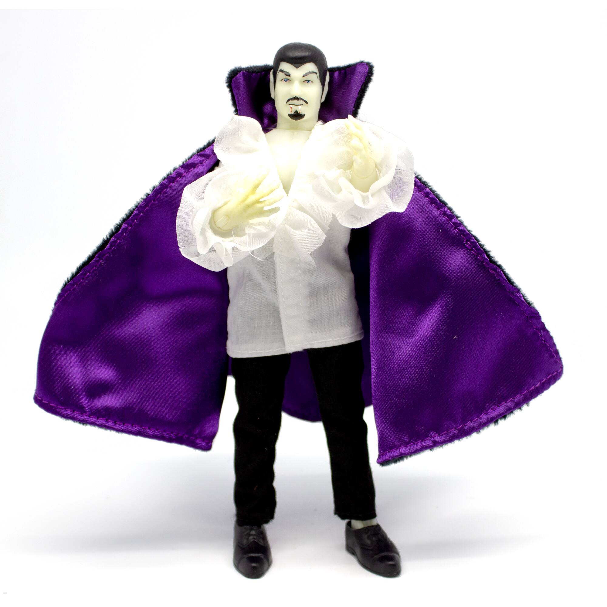 Mego 8" Action Figure Glow in the Dark Dracula with Purple Cape
