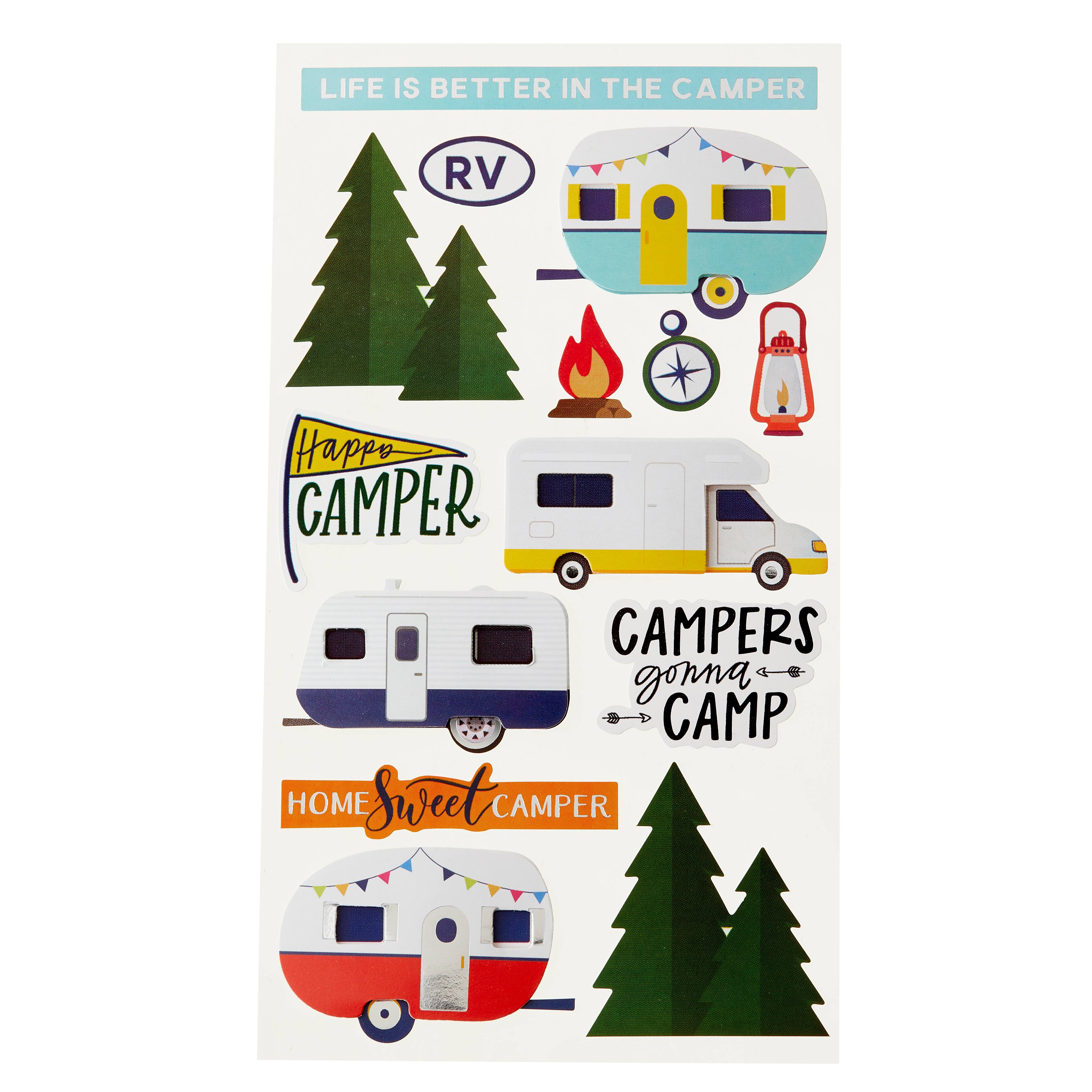 12 Pack: RV Camper Stickers by Recollections&#x2122;