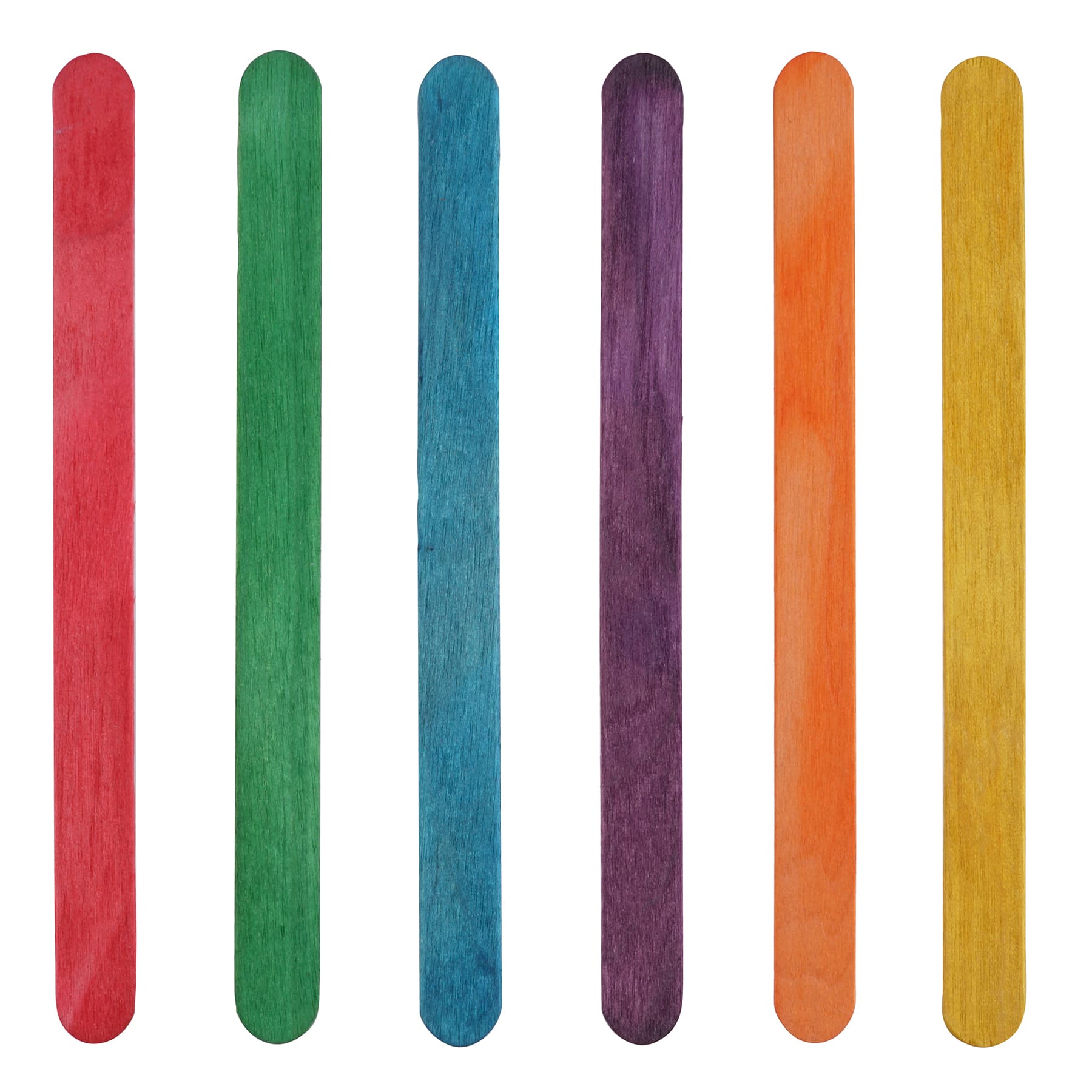 1000 Pack Wood Craft Popsicle Sticks Green Color 4.5 inch, CraftySticks