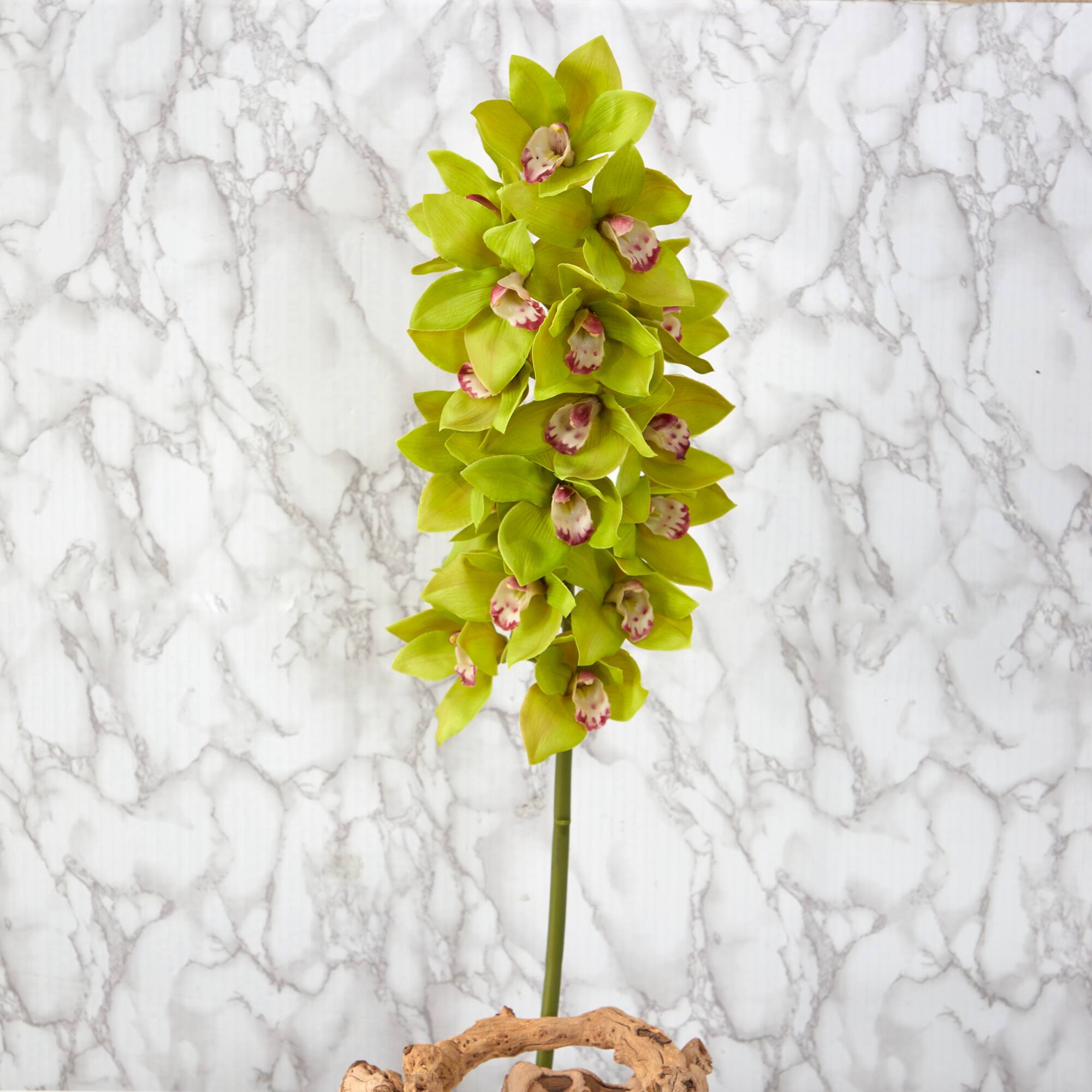 40&#x22; Cymbidium Orchid Artificial Flower (Set of 2)