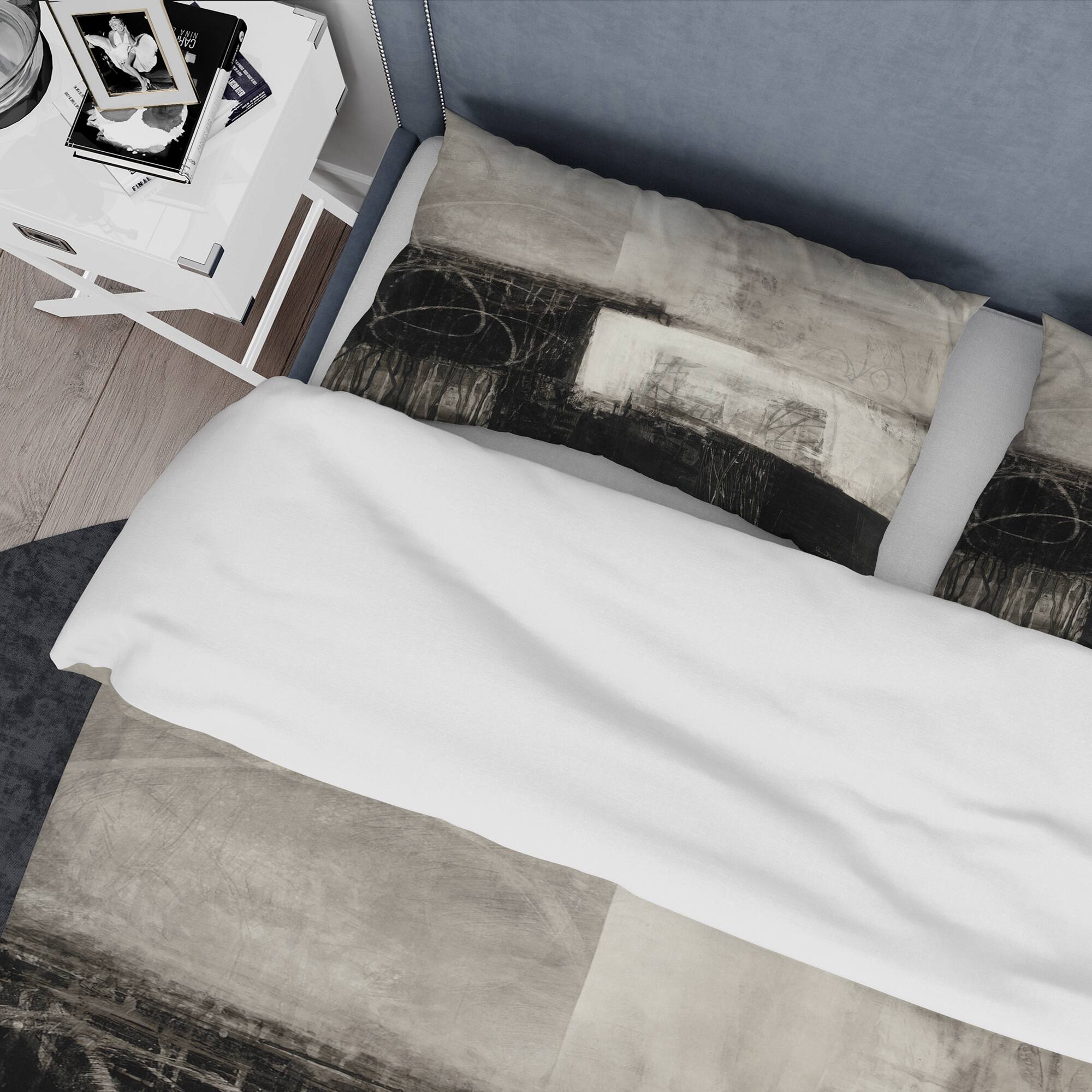 Designart &#x27;A Geometric Day II&#x27; Geometric Bedding Set - Duvet Cover &#x26; Shams