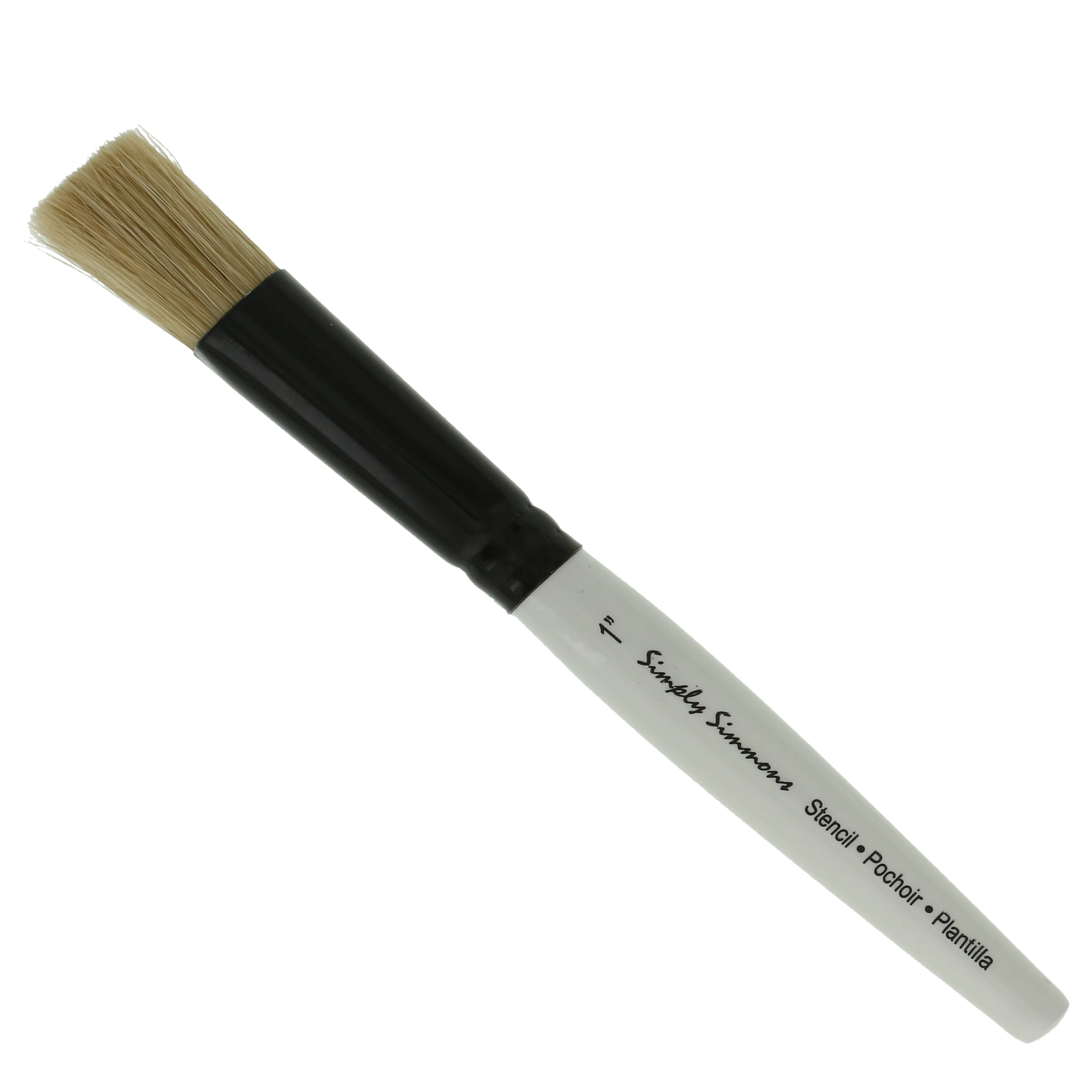 Simply Simmons Short Handle Stencil Brush, 1"