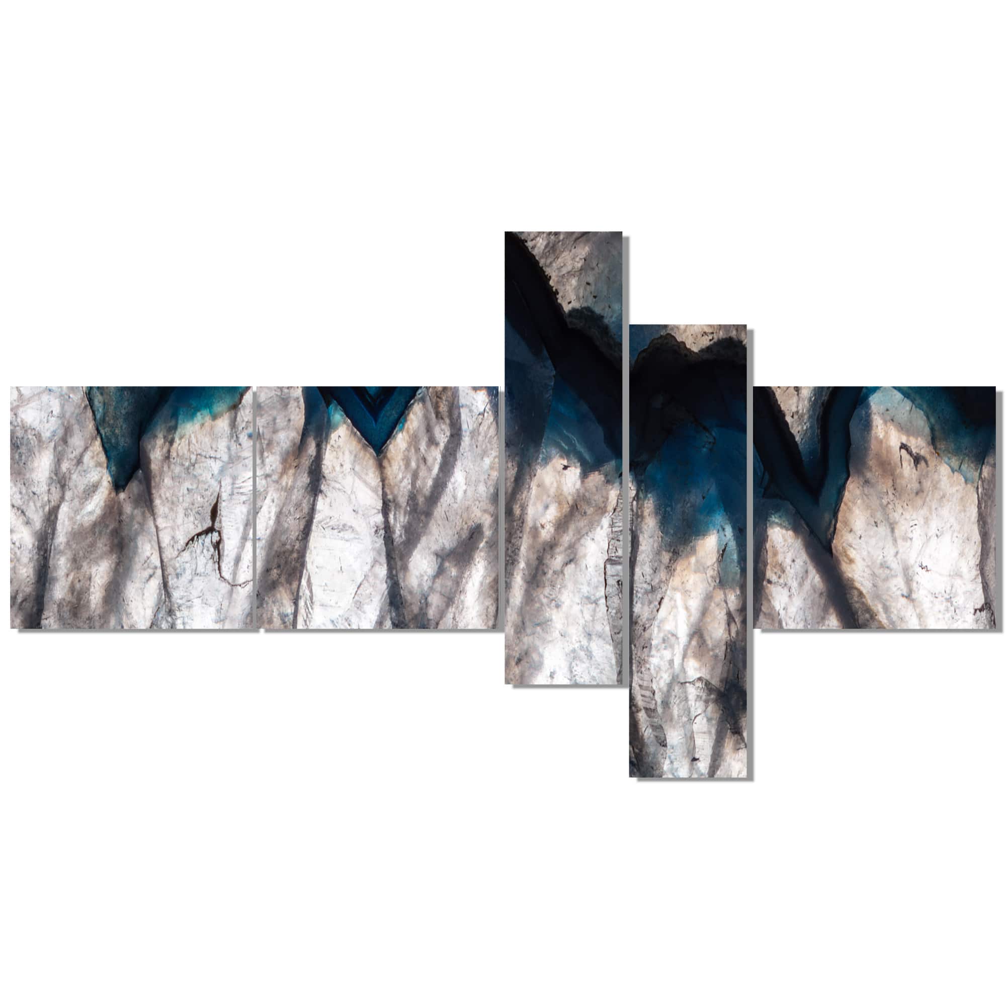 Designart - Backlit Mineral Macro - Abstract Canvas Wall Art Print