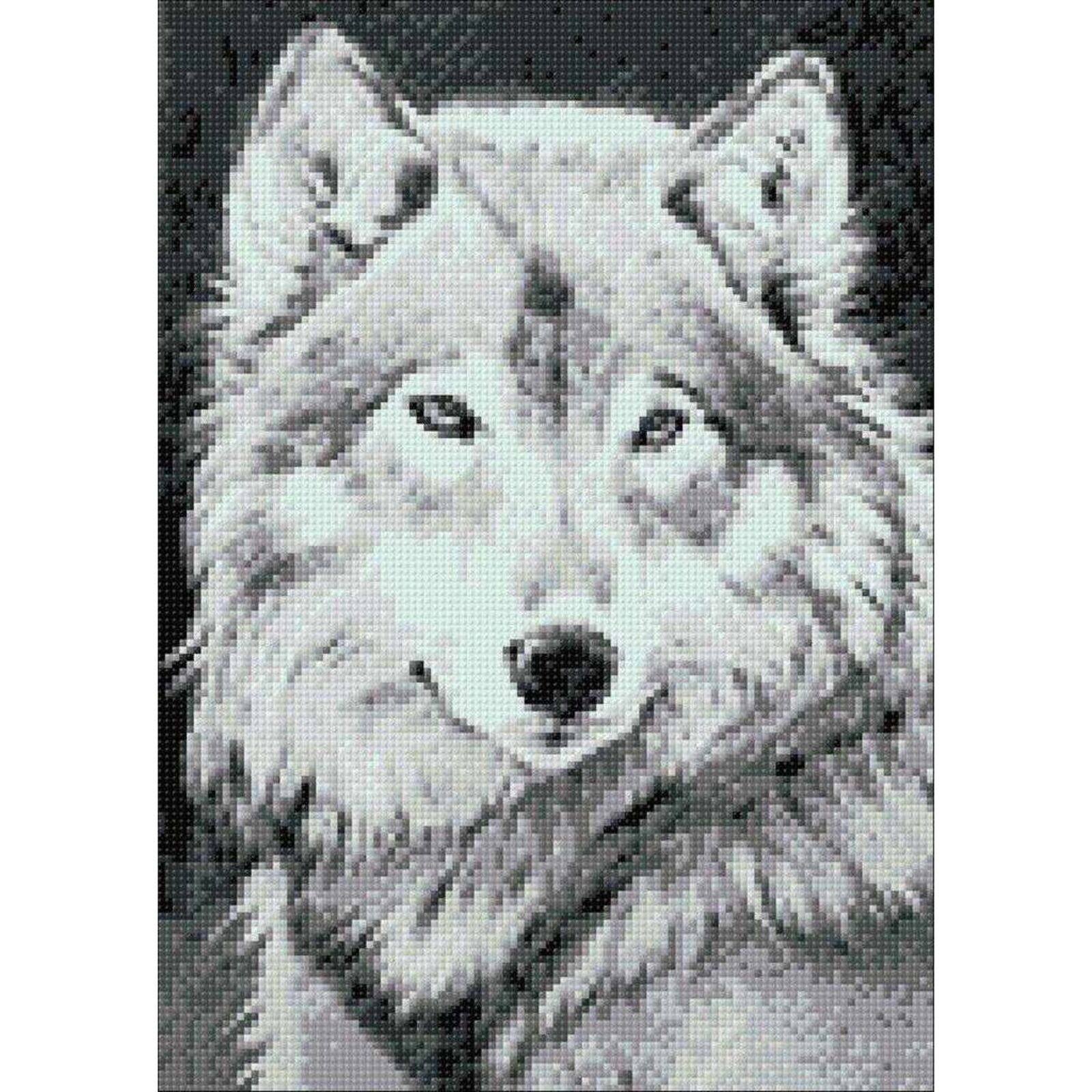 Crafting Spark Diamond Painting Kit Grey Wolf