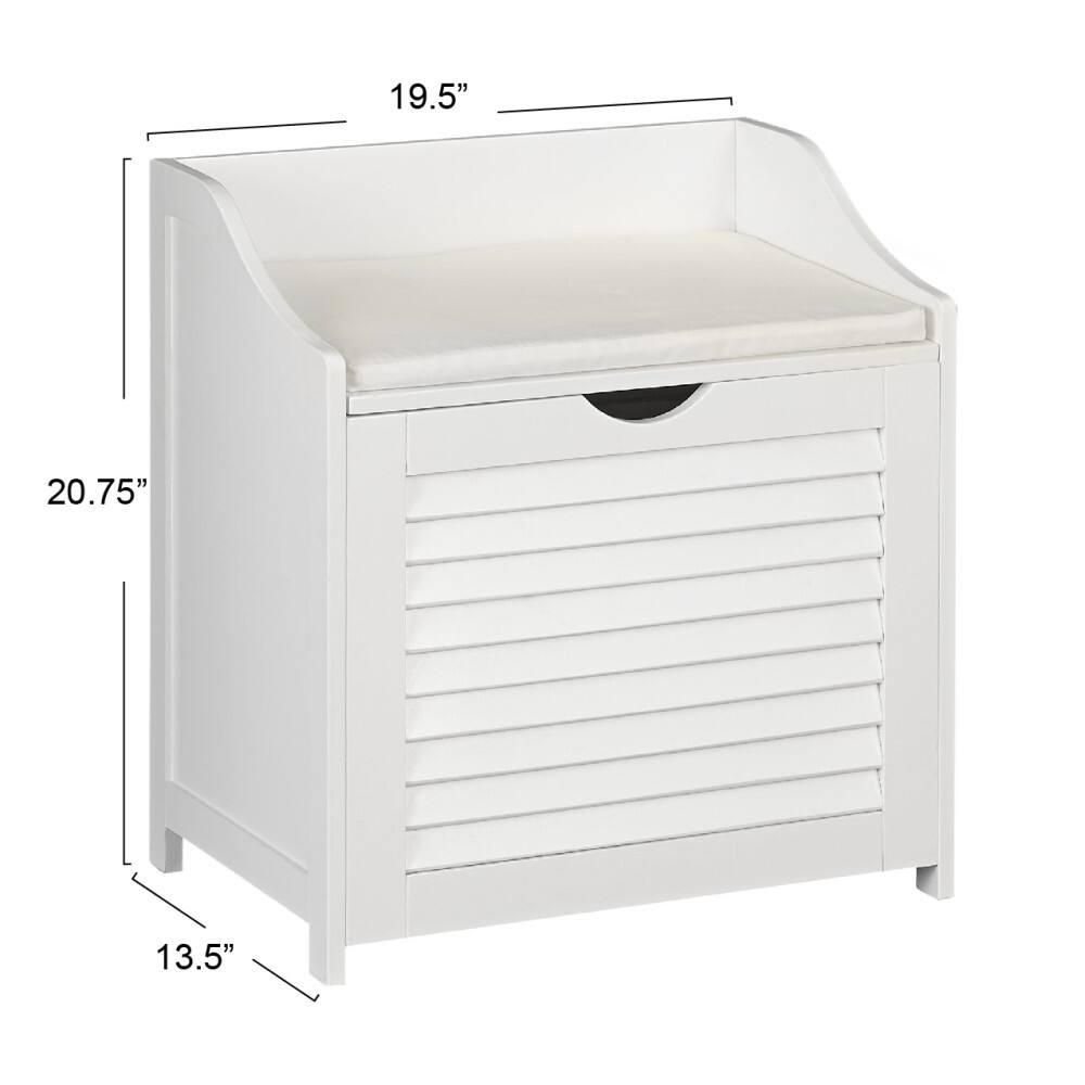 Household Essentials Single-Load Cabinet Hamper Seat