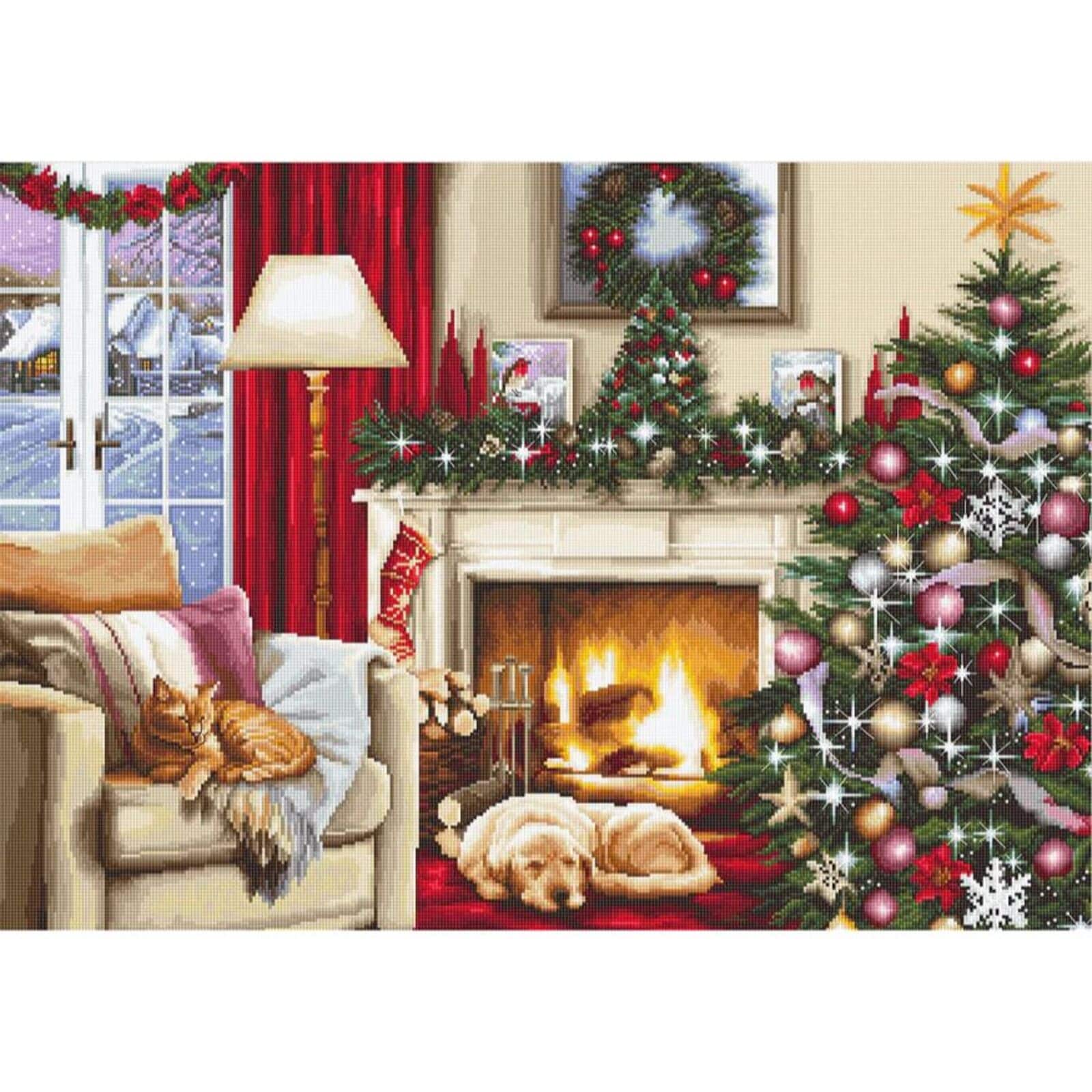 Luca-S Christmas Interior Counted Cross Stitch Kit