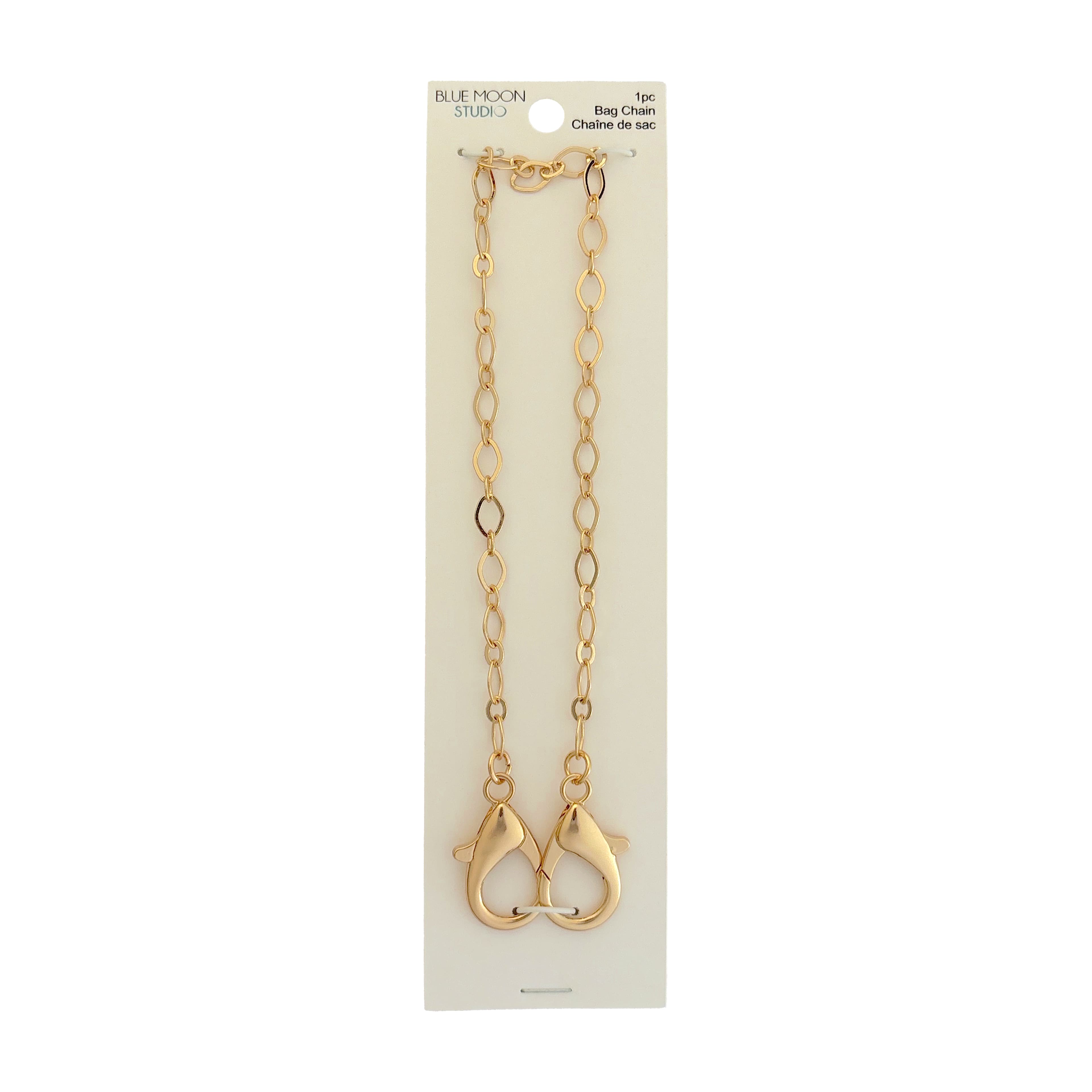 Blue Moon Studio&#x2122; 9.75&#x22; Gold Bag Chain with Lobster Clasps