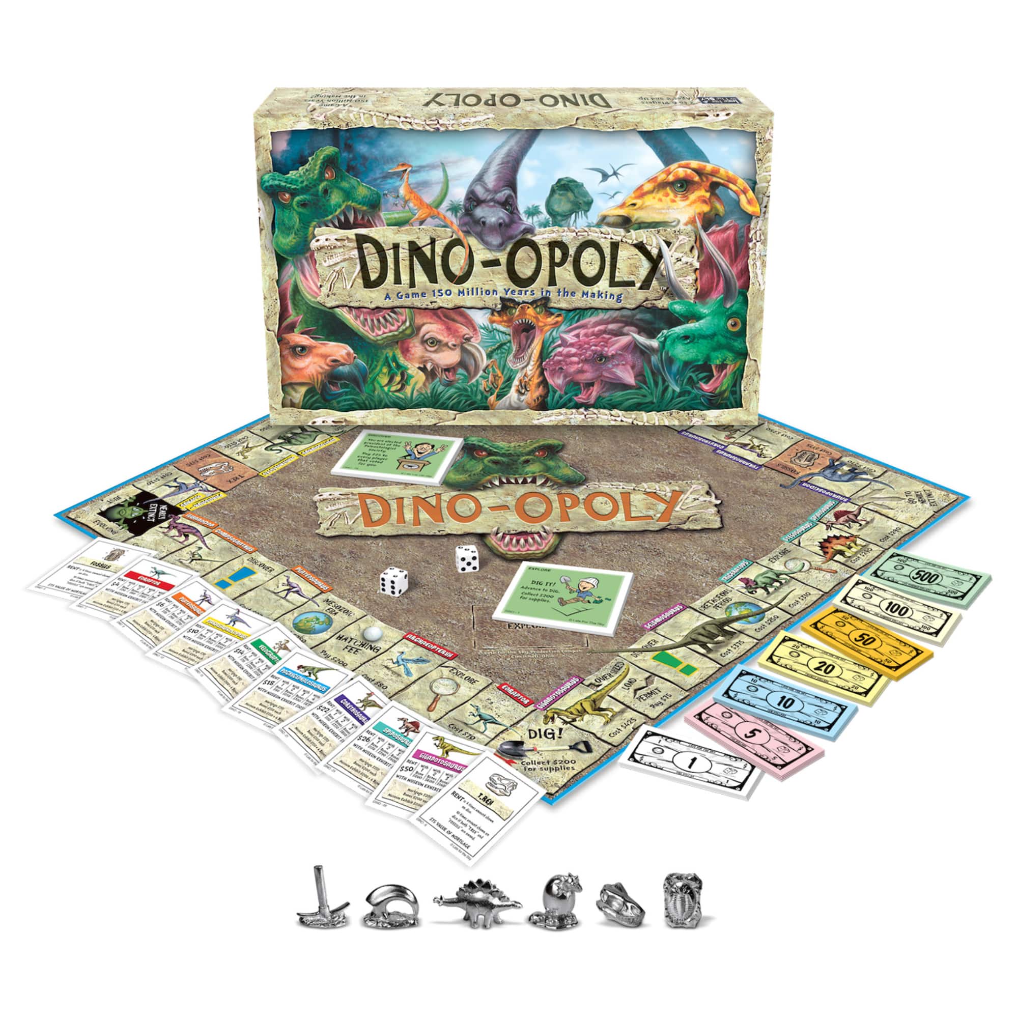 Late For The Sky Dino-Opoly&#x2122; Board Game