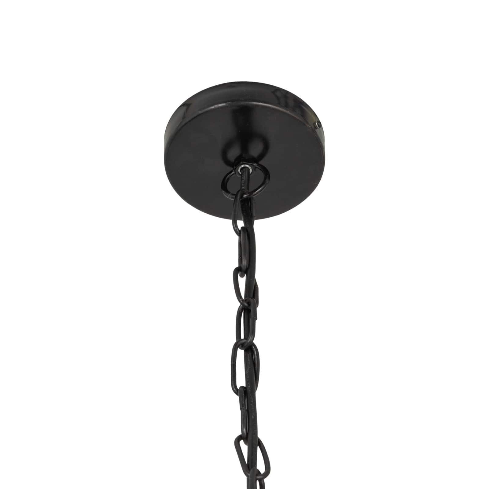 Hello Honey&#xAE; Black Finish Laminated Capiz Tiered Chandelier