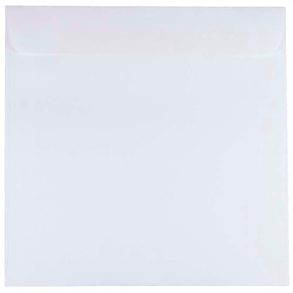 JAM Paper 8.5" x 8.5" White Square Invitation Envelopes