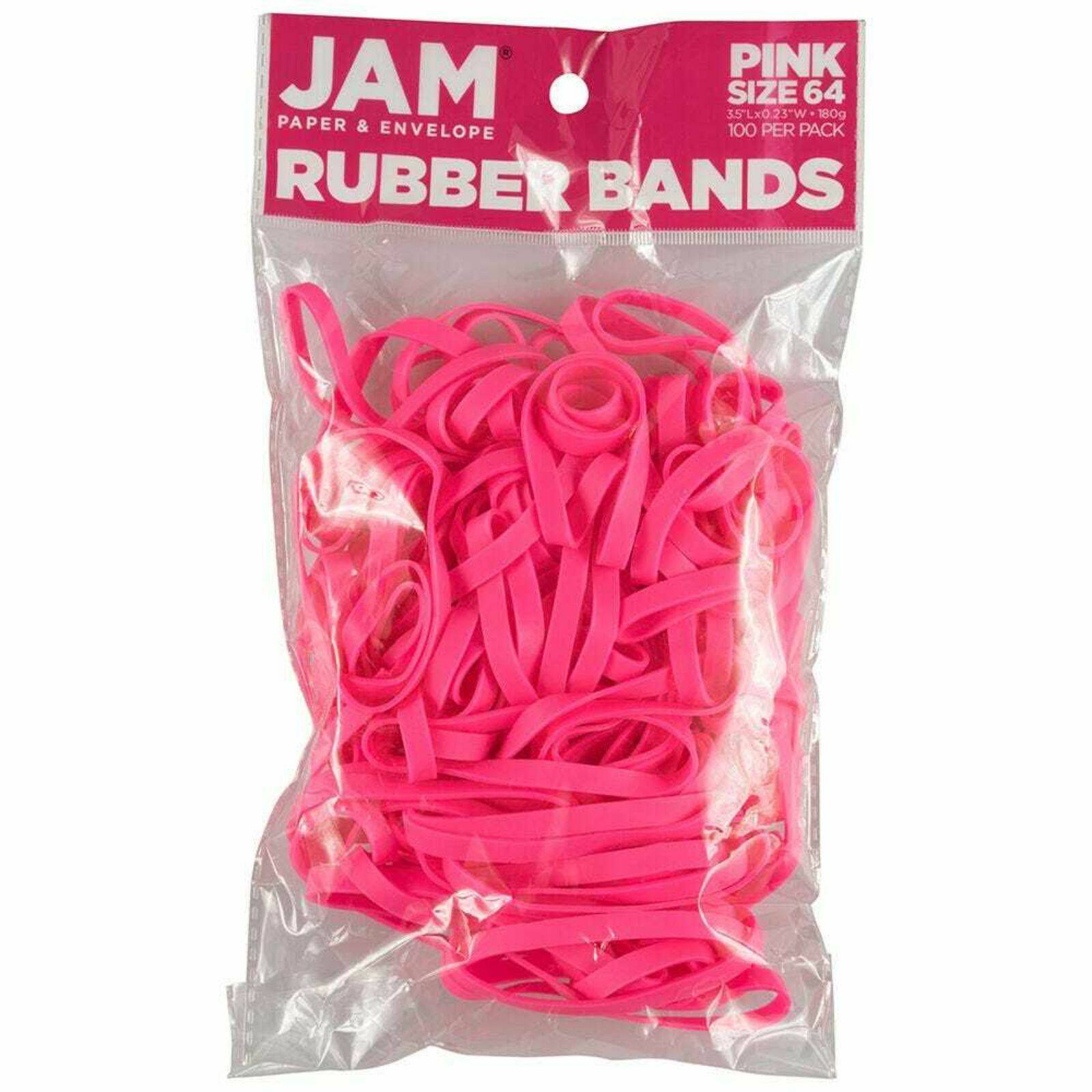 JAM Paper Size 64 Rubber Bands, 100ct.