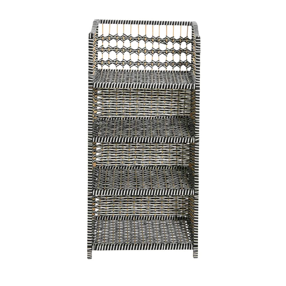 Household Essentials 39" Woven Paper Rattan Accent Shelf