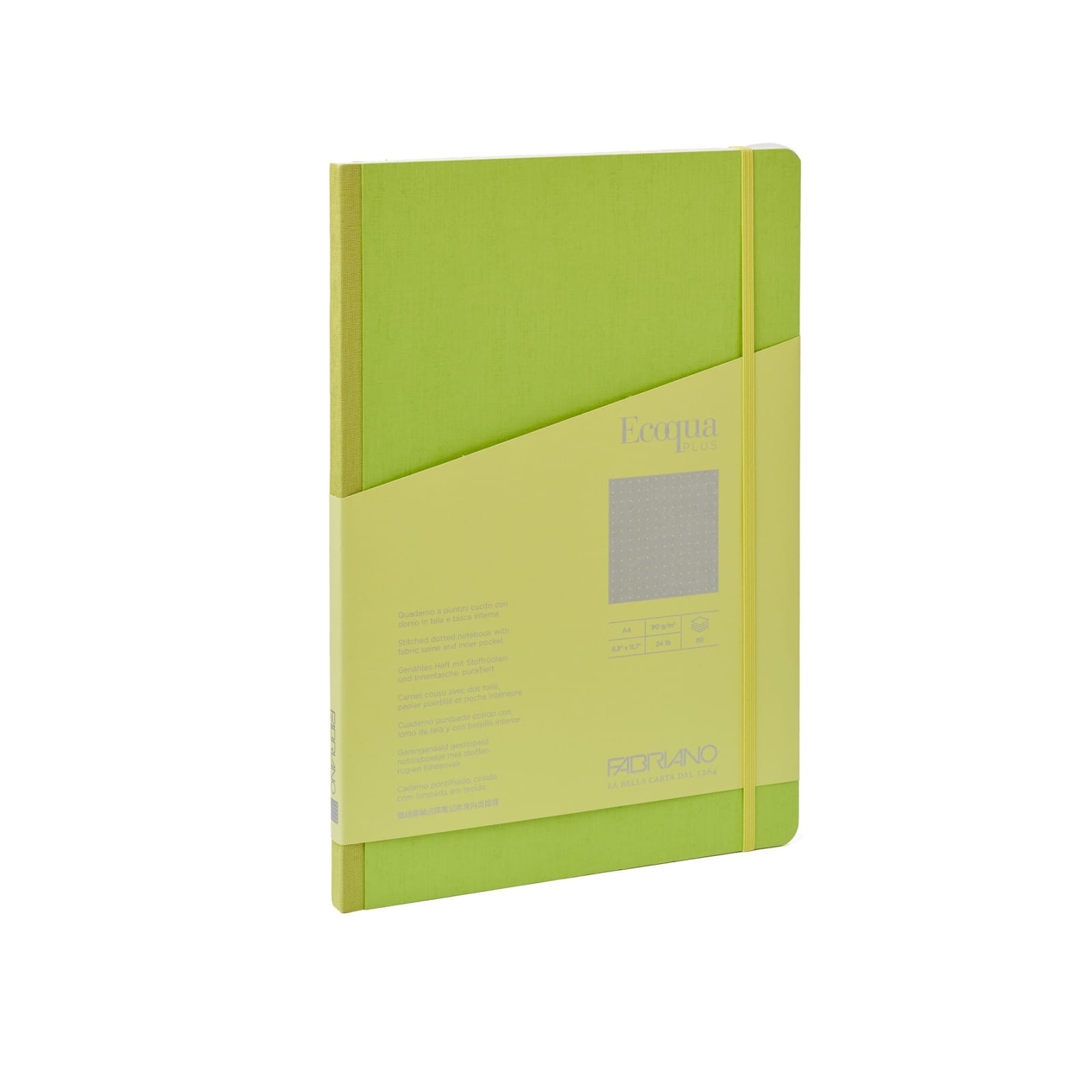 Fabriano® Ecoqua Plus Dotted A4 Fabric-Bound Notebook
