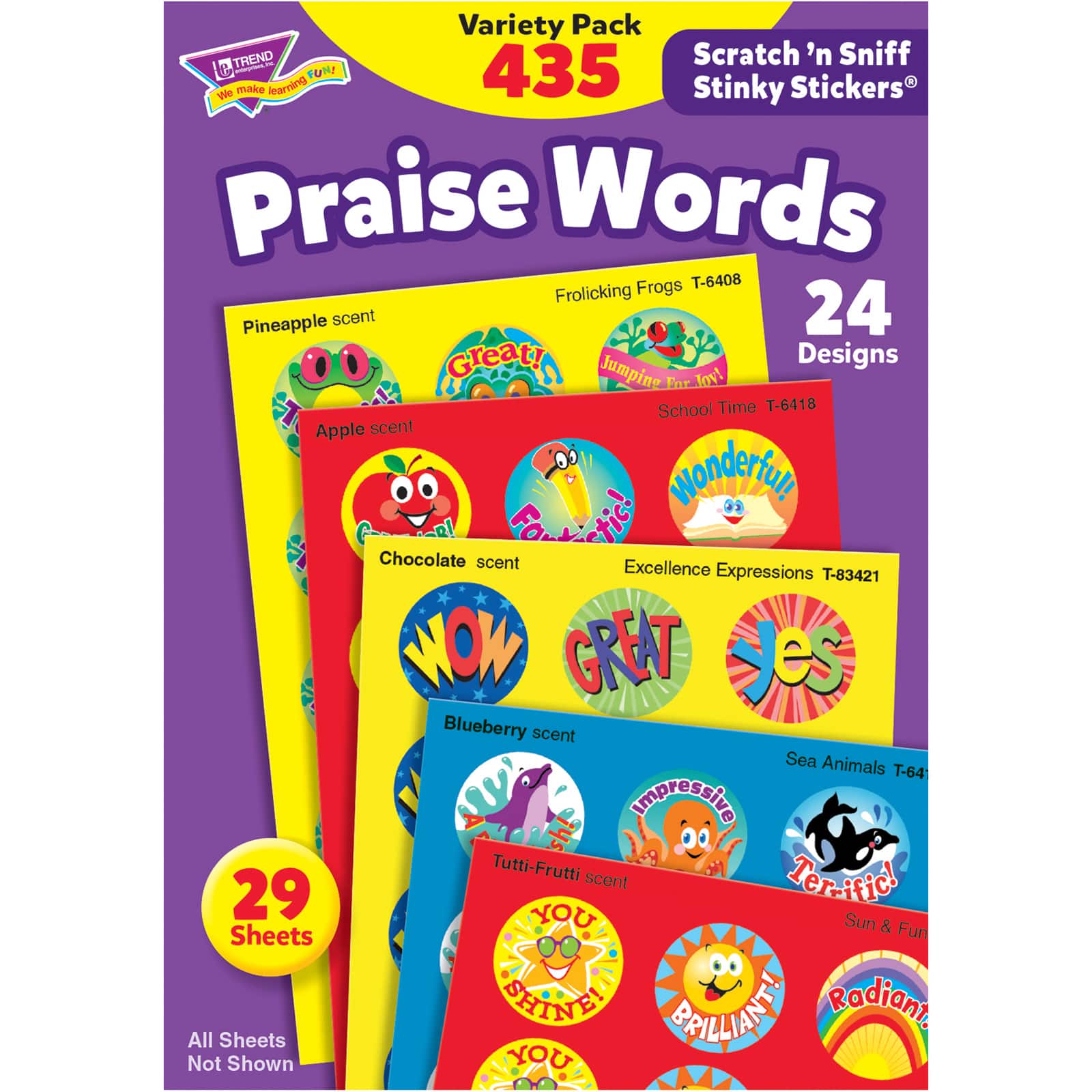 Trend Enterprises® Praise Words Stinky Stickers® 2 Packs of 435