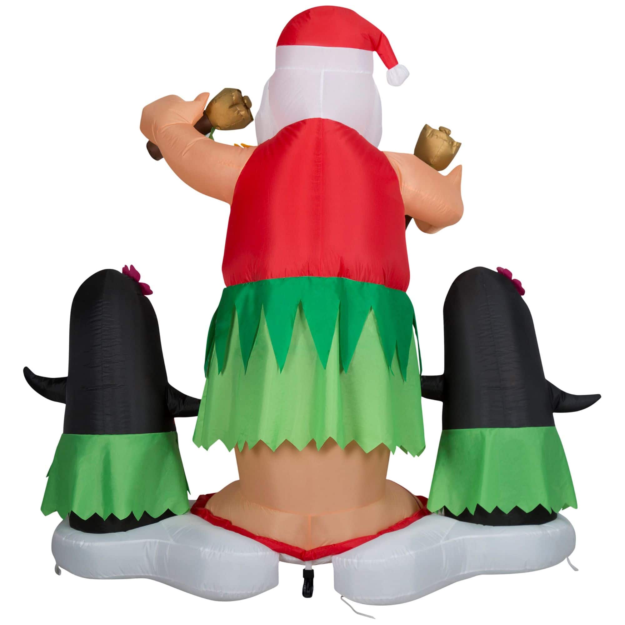 6ft. Airblown&#xAE; Animated Inflatable Hula Santa &#x26; Penguins