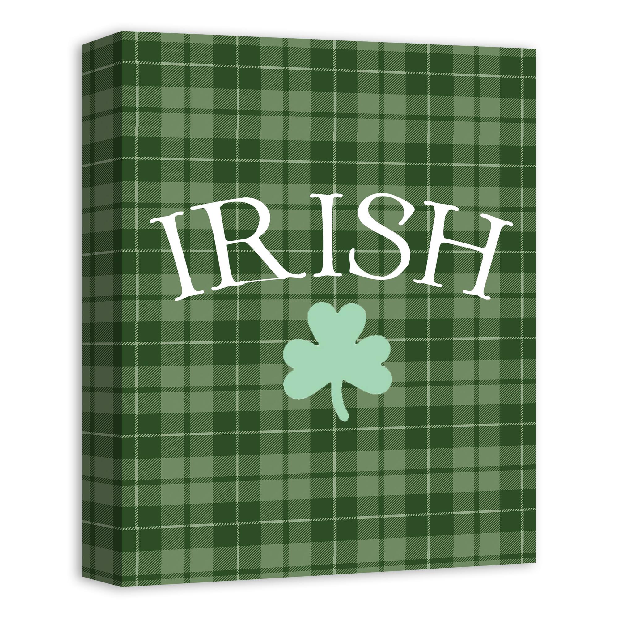 Irish Clover Green 11&#x22; x 14&#x22; Canvas Wall Art